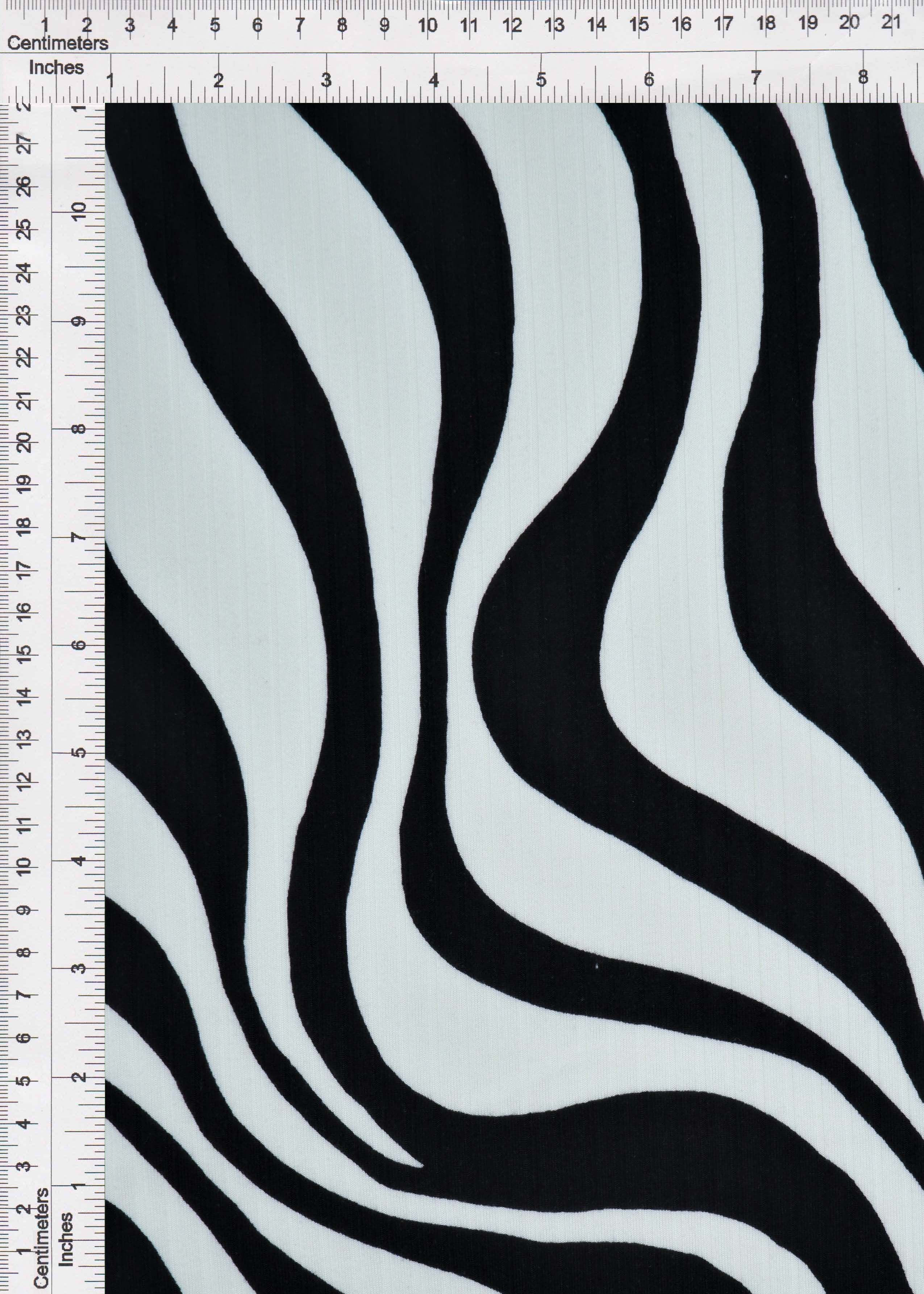 Abstract Zebra Ribbed Knit Fabric - KNT4135-MS10129 - Image 7