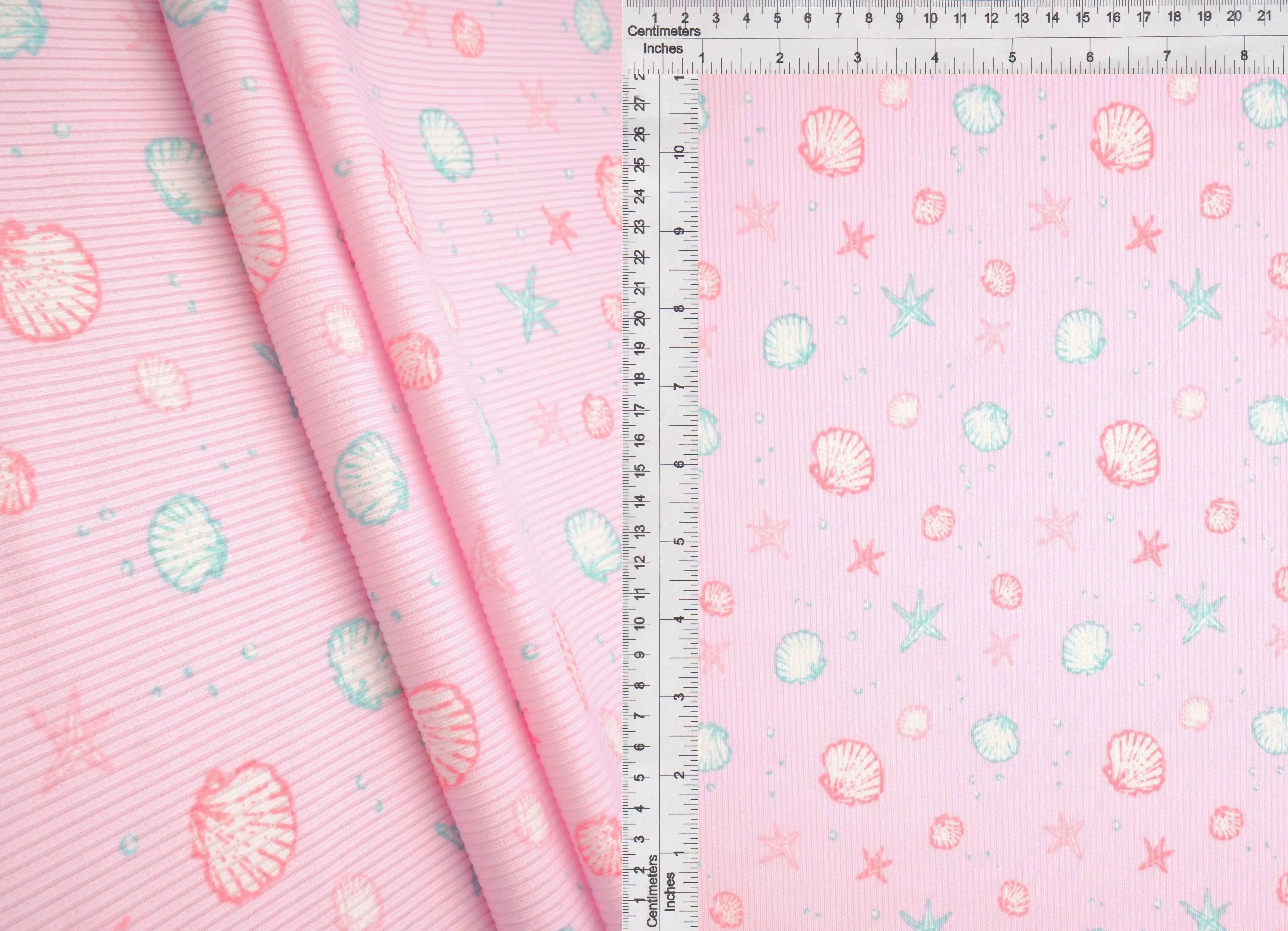 Under the Sea Print 2x2 Rib Knit Fabric - CF-MS11505 - Image 5