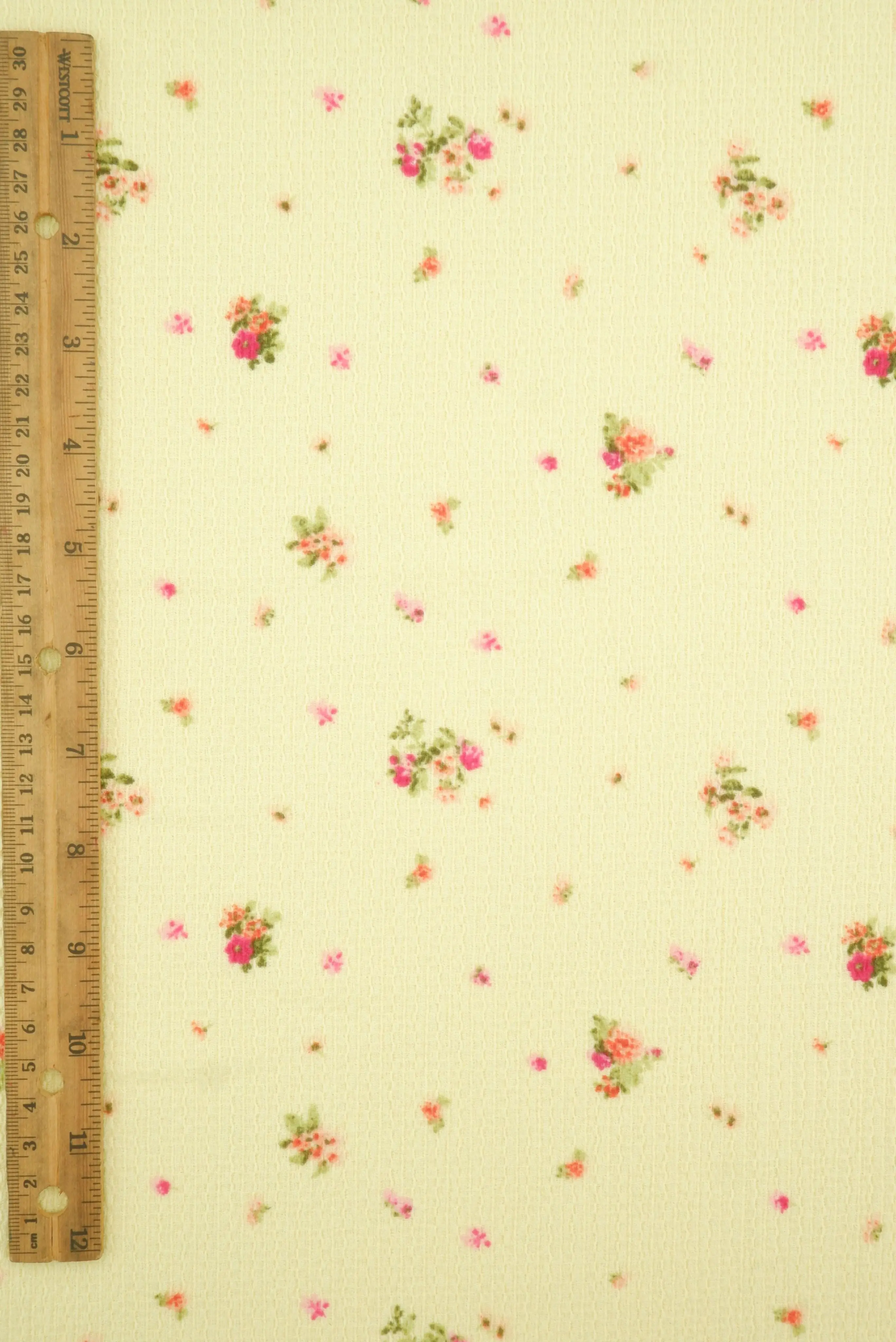 Crinkle Crepe Ditsy Floral Print Knit Fabric   CRP4670-MS11578 - Image 11