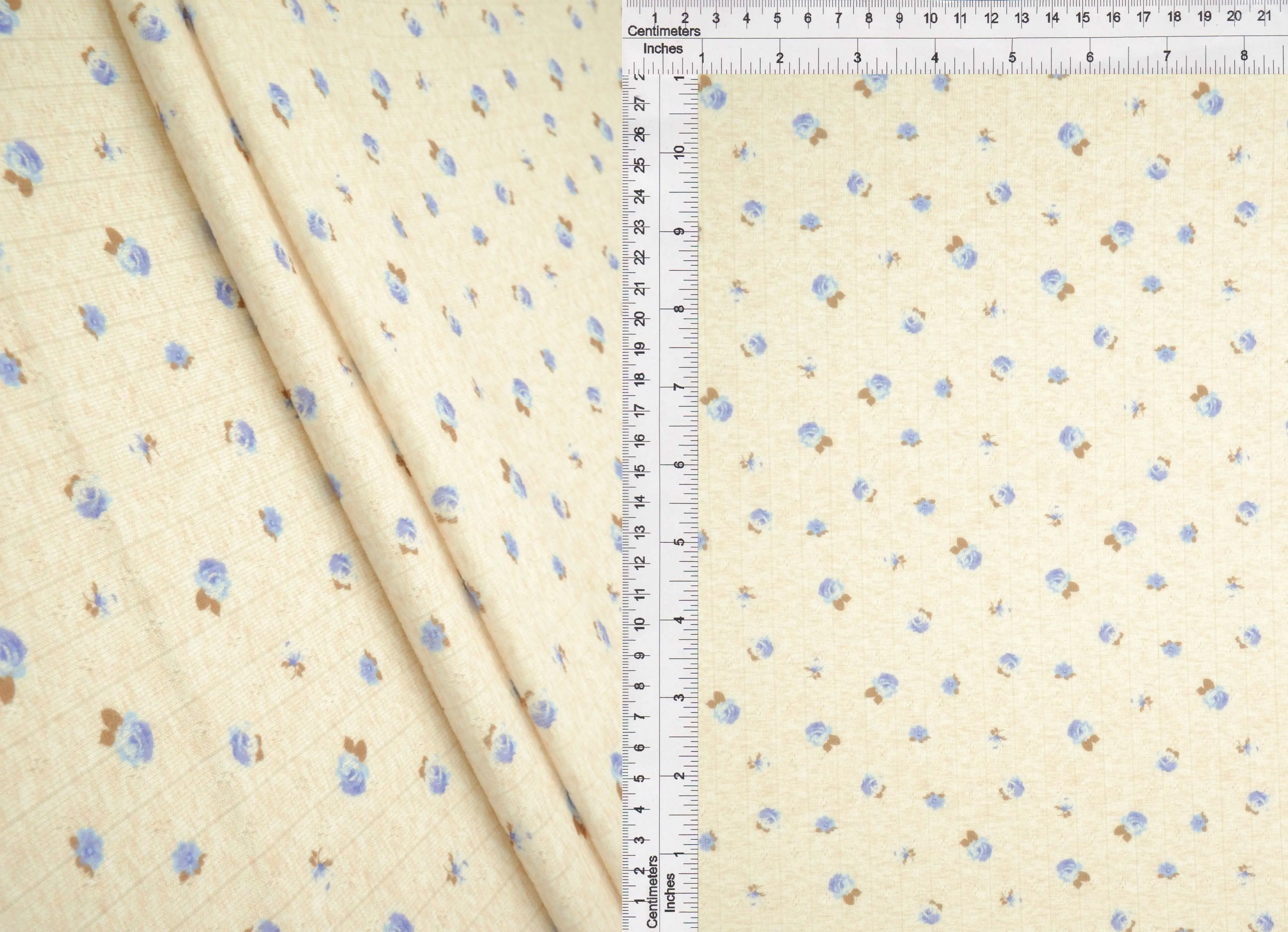 Ditsy Floral Digital Print Pointelle Knit Fabric - KNT4622-MS11364 - Image 5