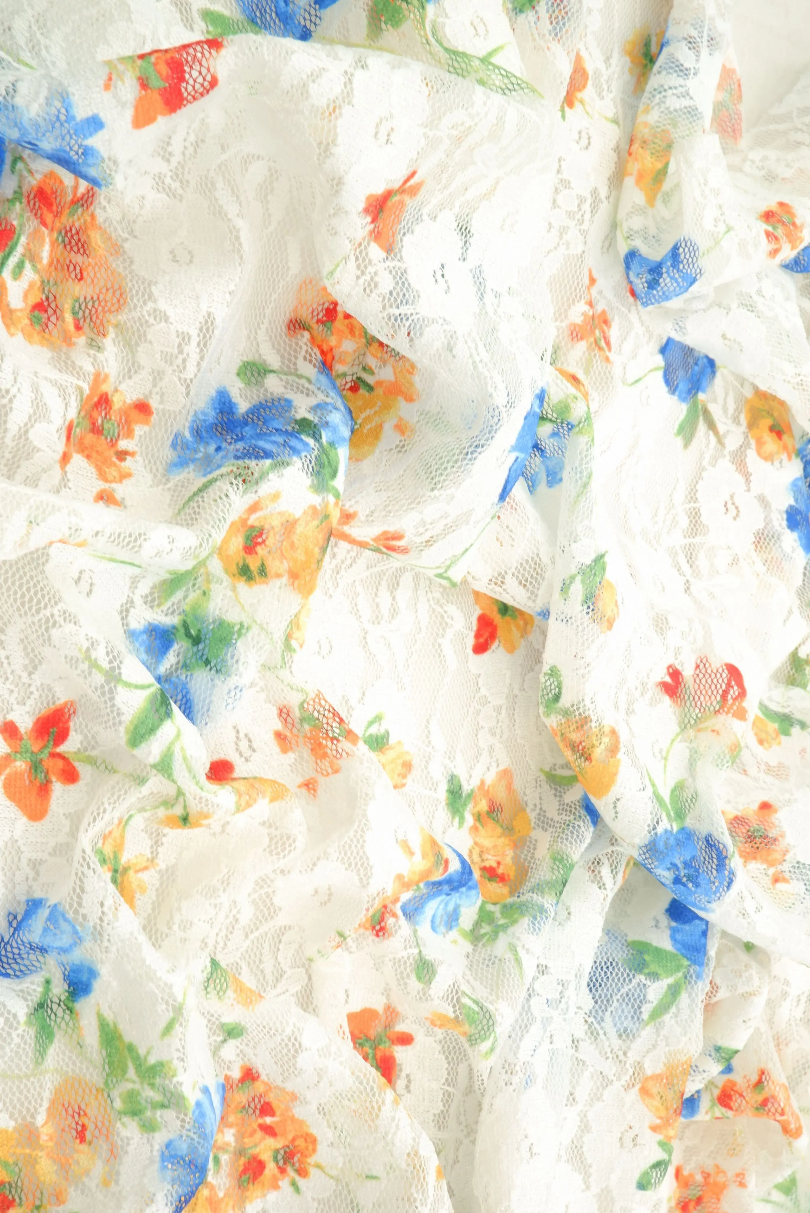 Ditsy Floral Lace Digital Print Fabric   LACE4481-M11027 - Image 3