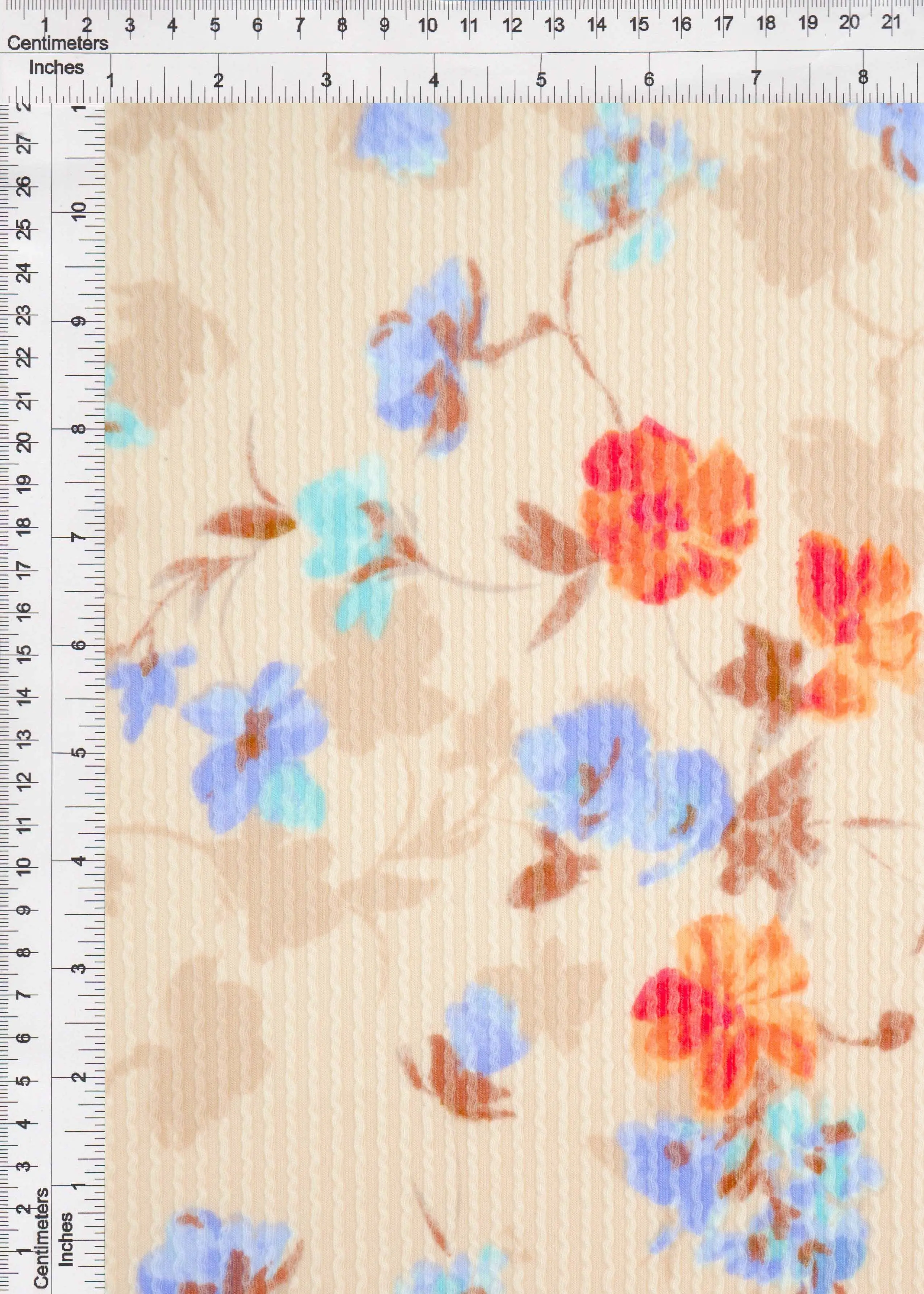 Double Knit Cozy Floral Jacquard Fabric KNT4463-MS11027 - Image 3