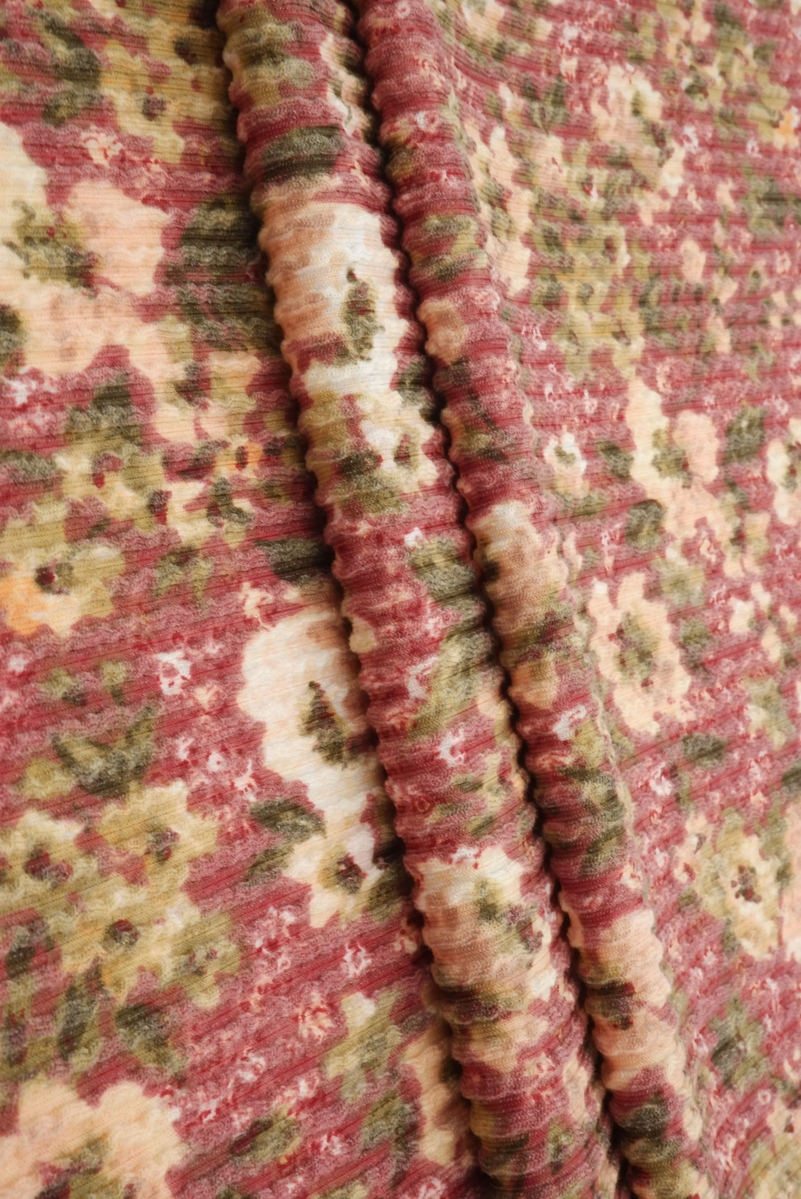 Double Knit Jacquard Floral Fabric KNT4463-MS11062 - Image 6