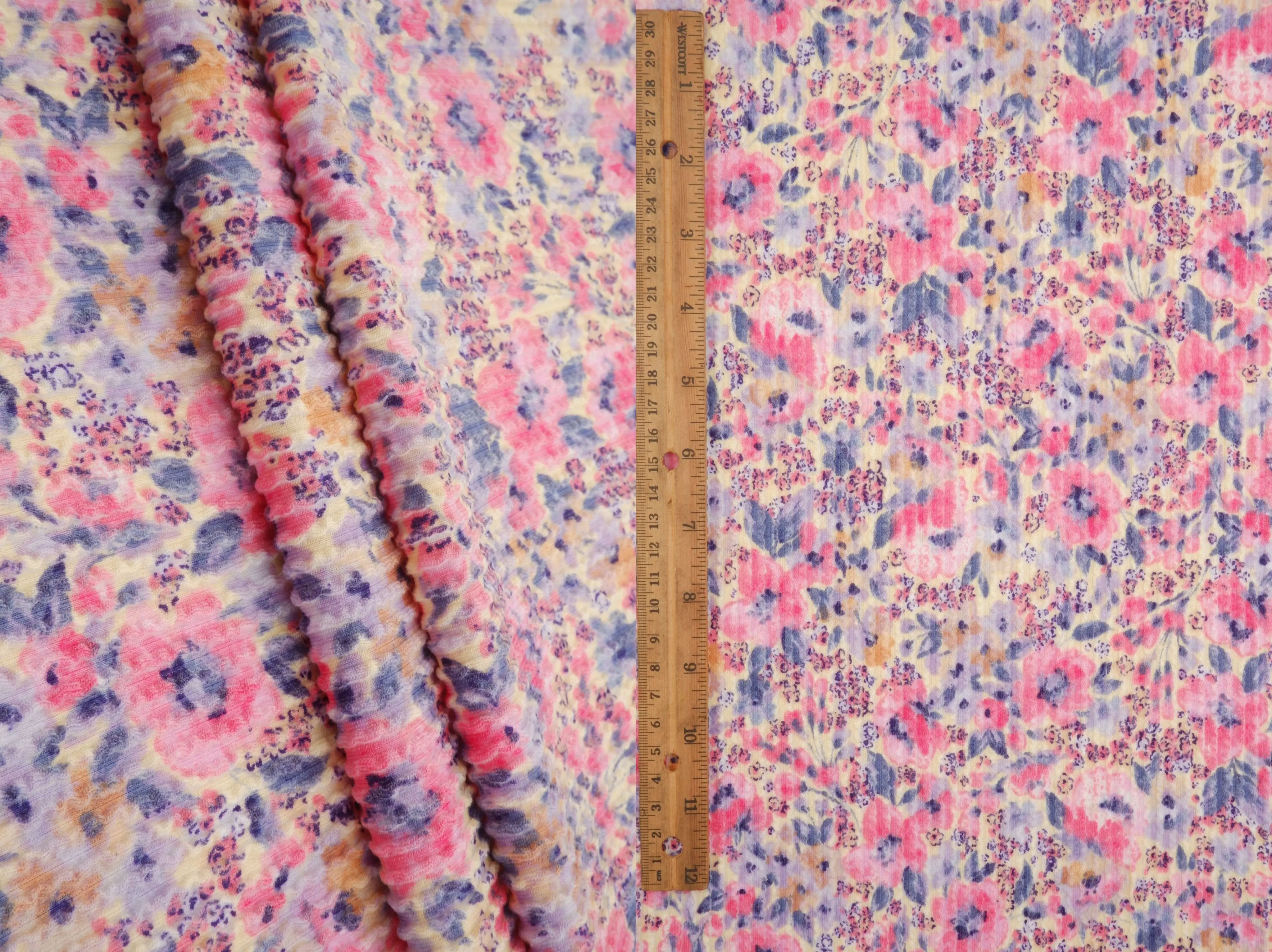 Double Knit Jacquard Floral Fabric KNT4463-MS11062 - Image 7