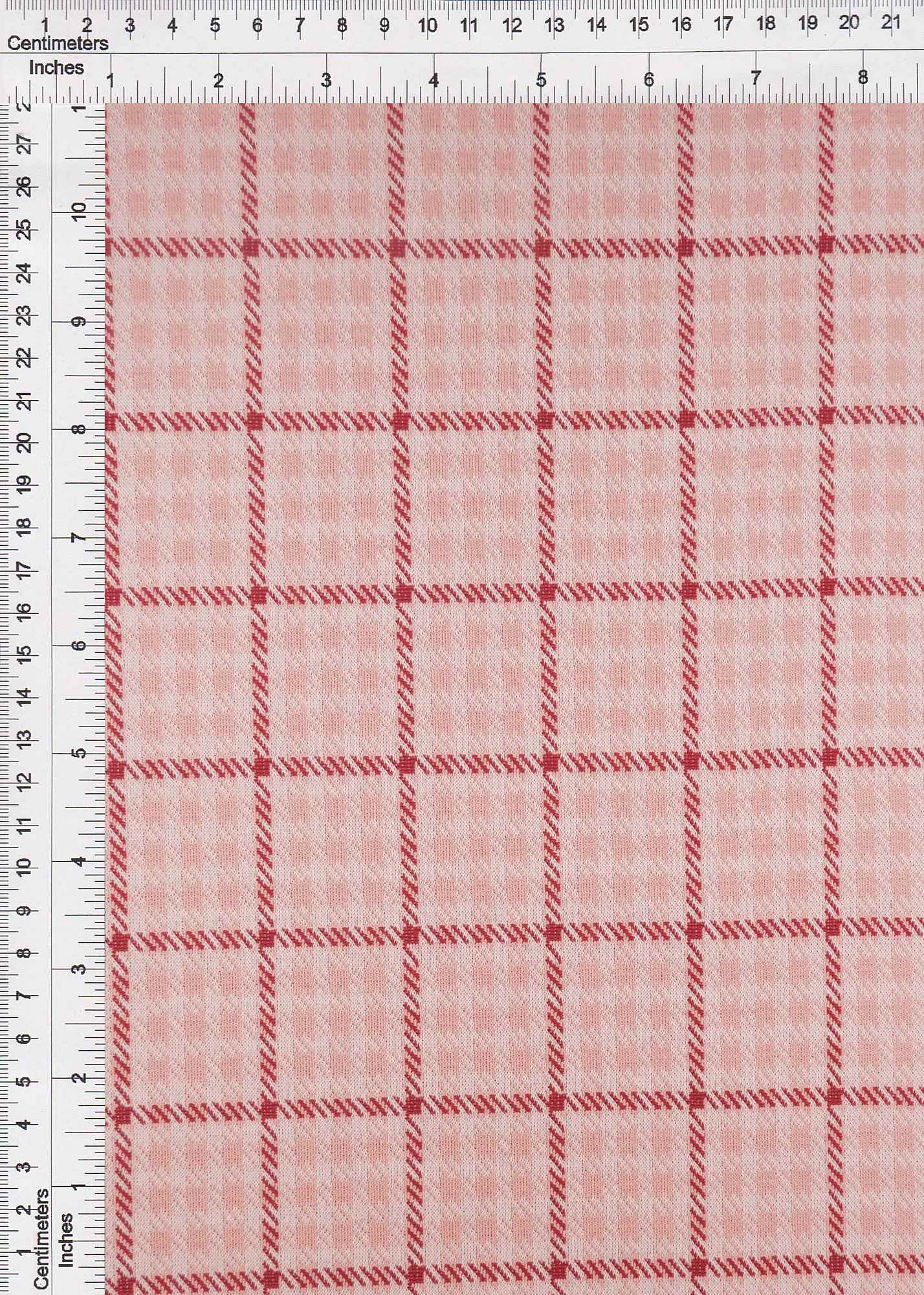 Double Knit Jacquard Plaid Stretch Fabric - KNT4211 - Image 9