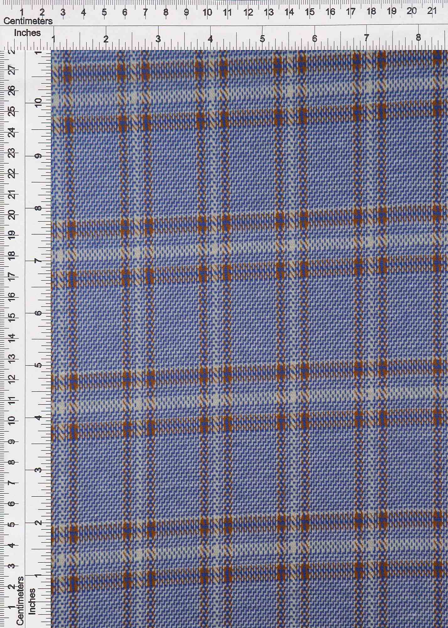 Double Knit Jacquard Plaid Stretch Fabric - KNT4411 - Image 3