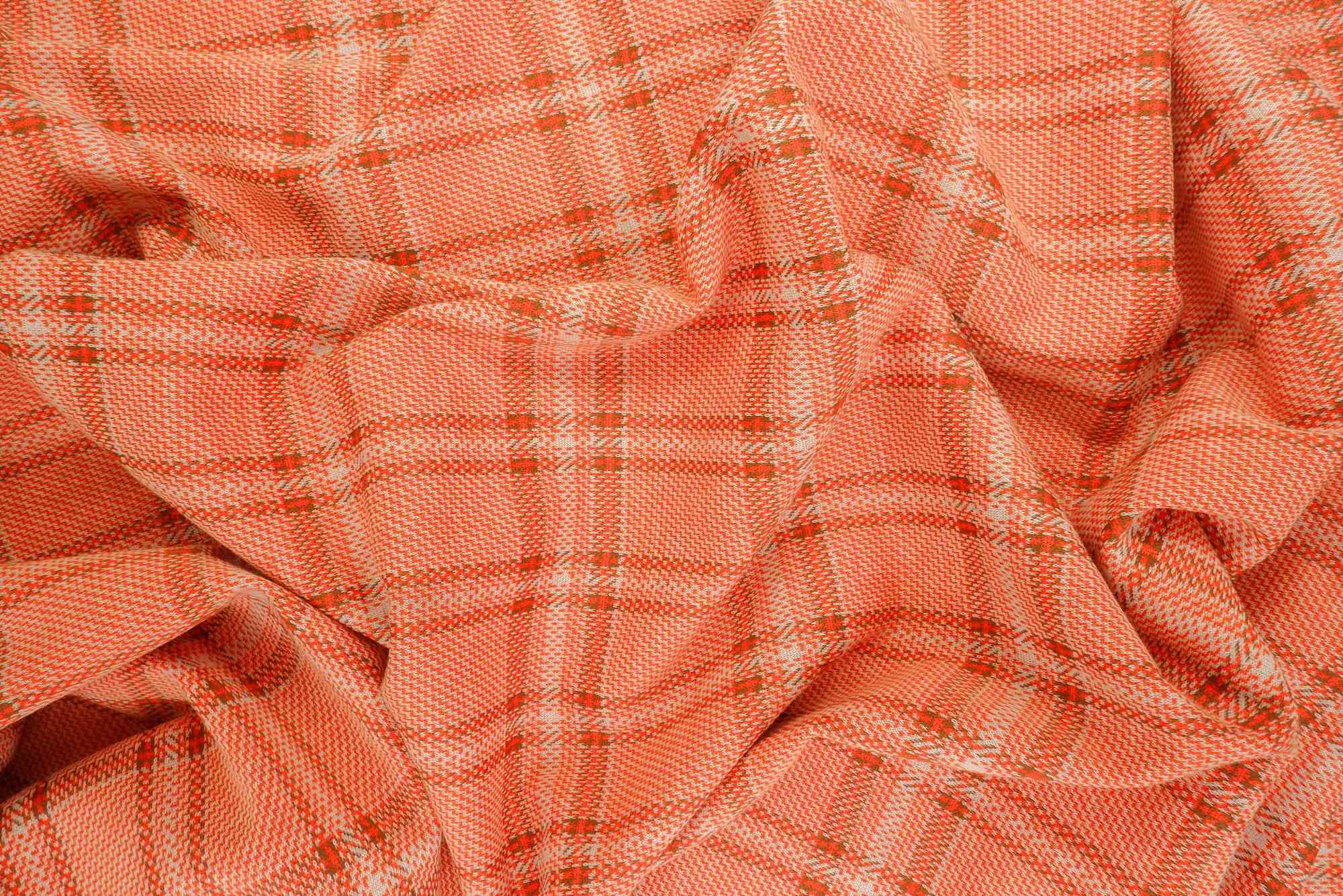 Double Knit Jacquard Plaid Stretch Fabric - KNT4411 - Image 5