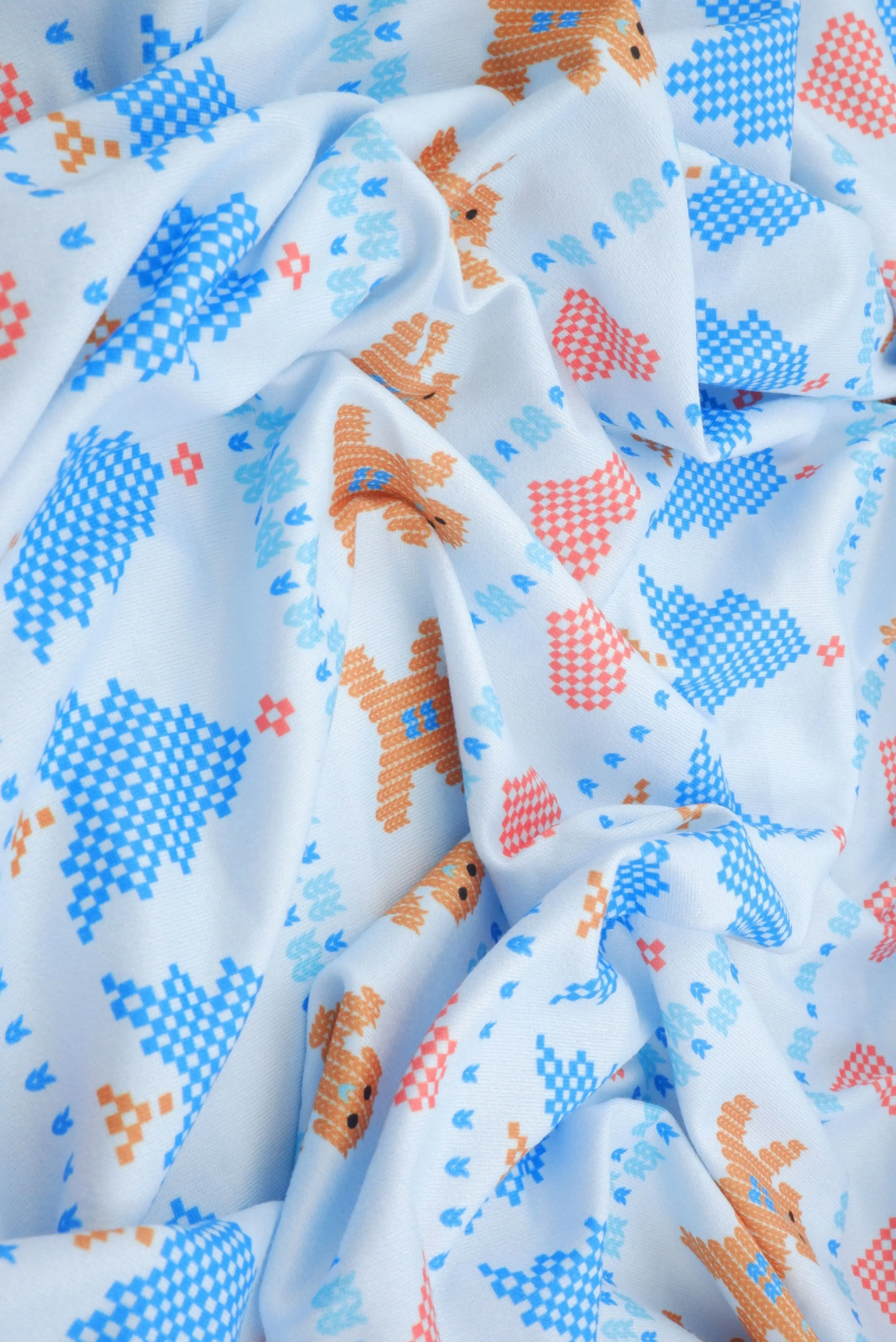 DTY Brushed Christmas Digital Print Knit Fabric - DKNT4520-M11737 - Image 11