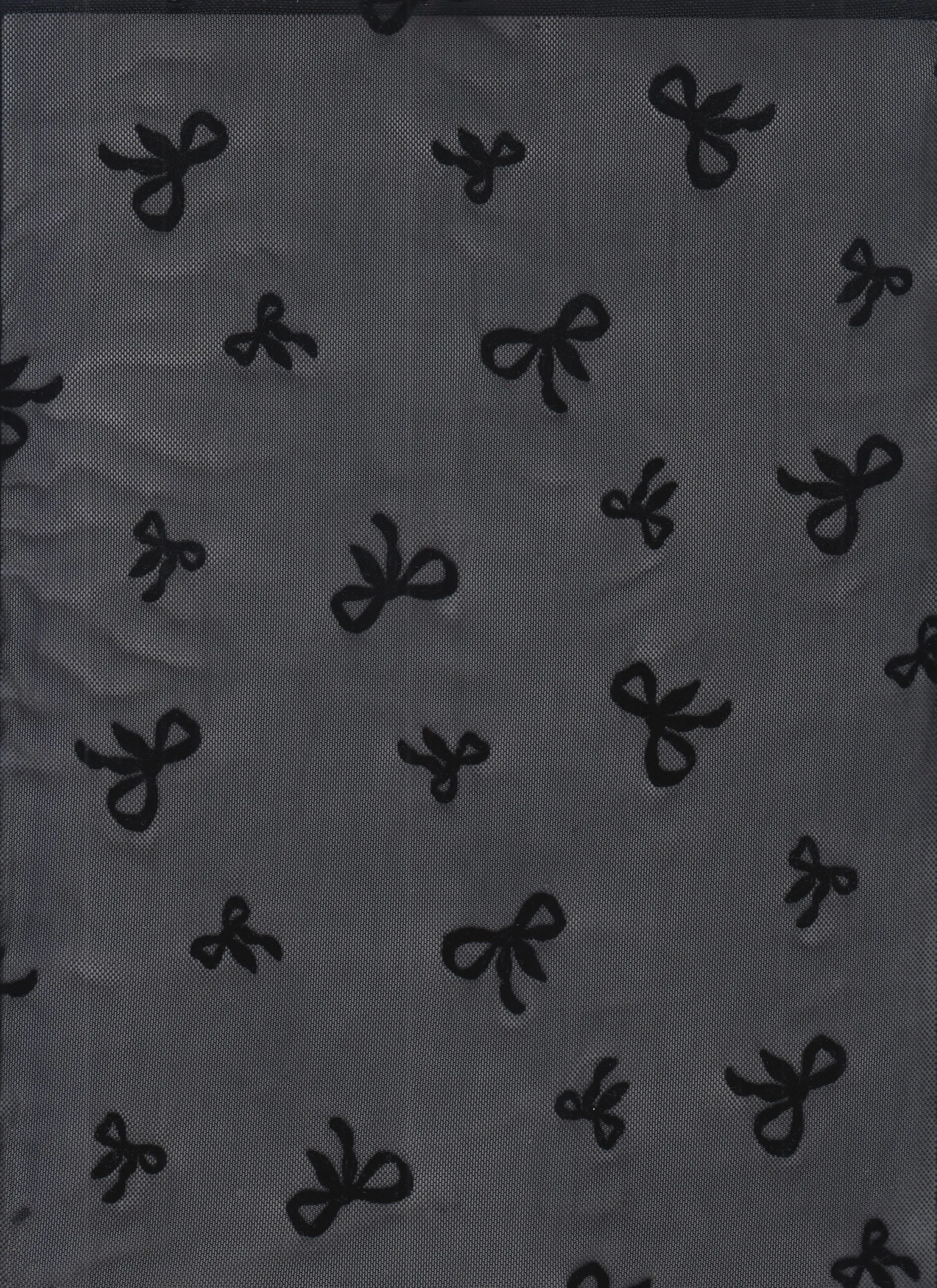 Bow Flocking Mesh Fabric   FLOCK-MS11411 - Image 4