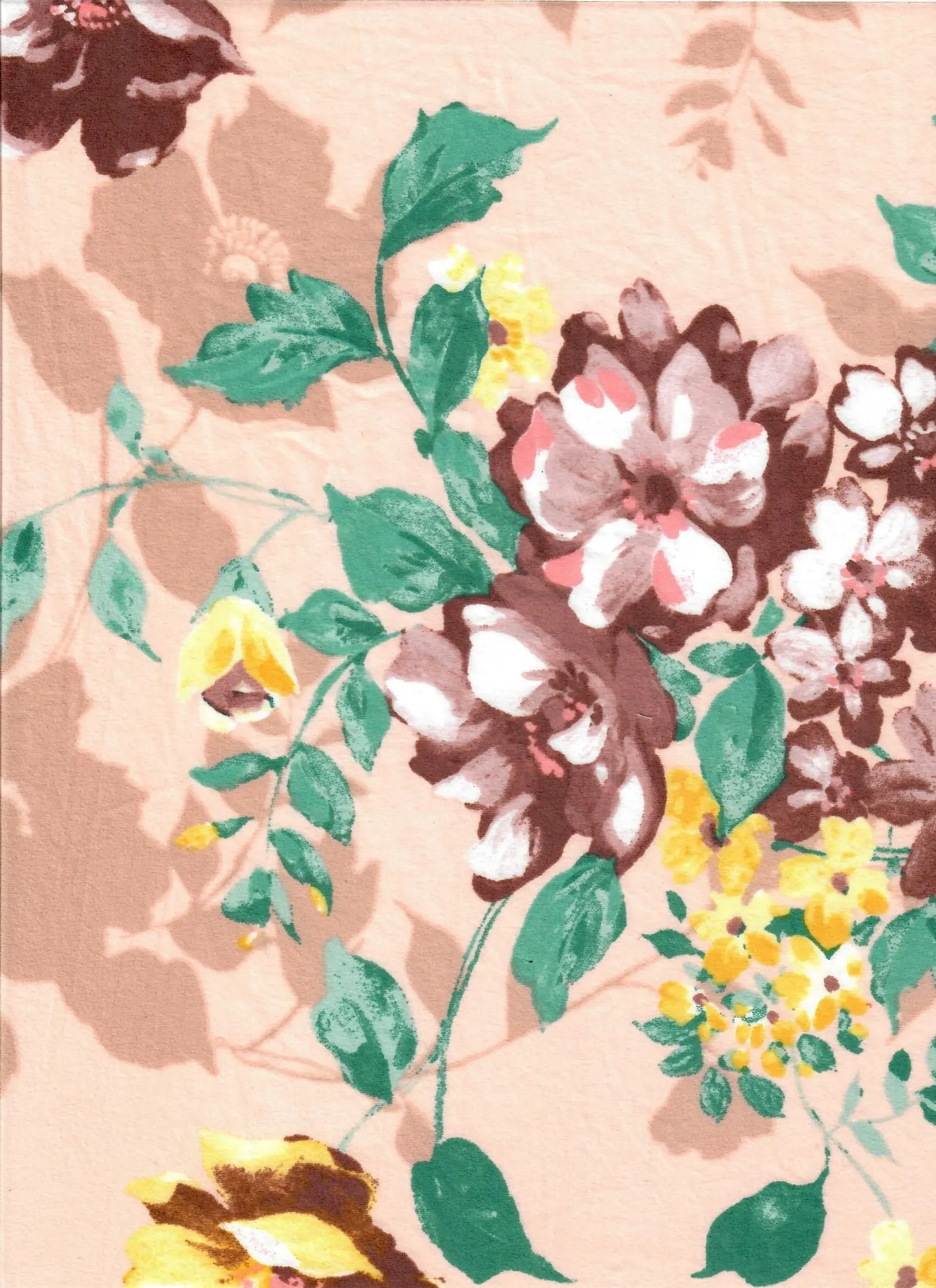 Floral Brushed DTY Knit Fabric Multi-Color - KNT2100-MS11214
