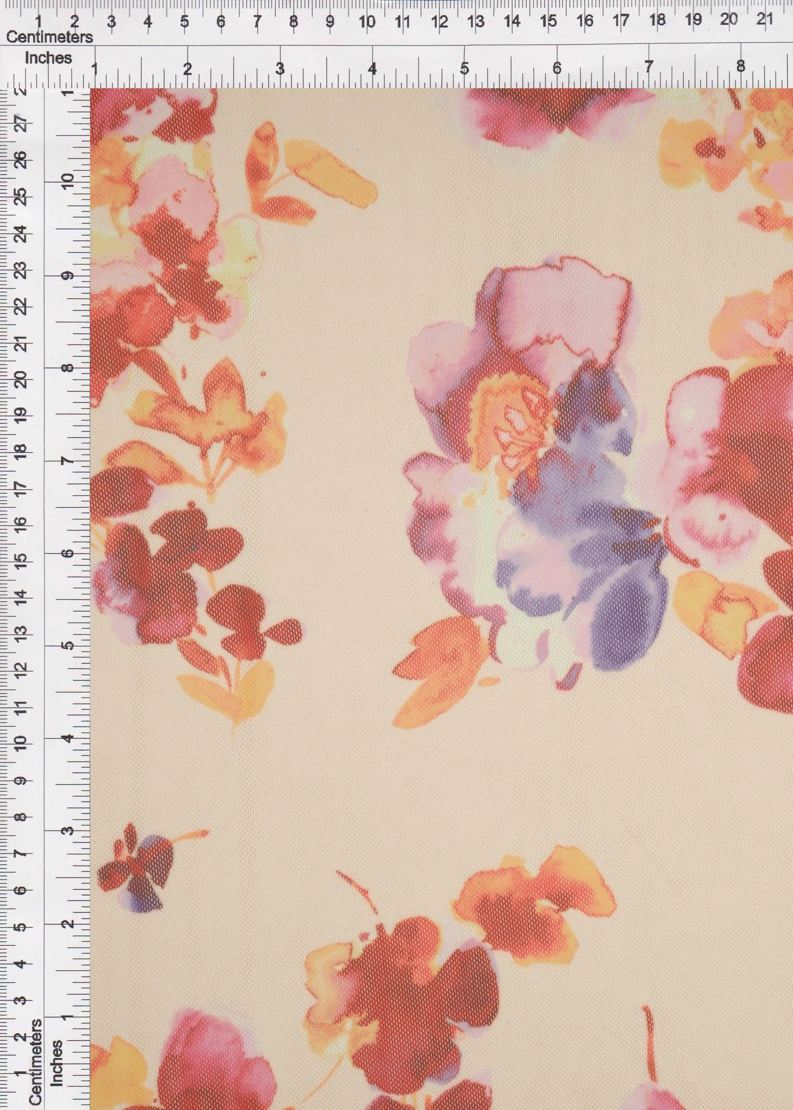 Floral Digital Mesh Fabric - MESH-MS11311D - Image 4
