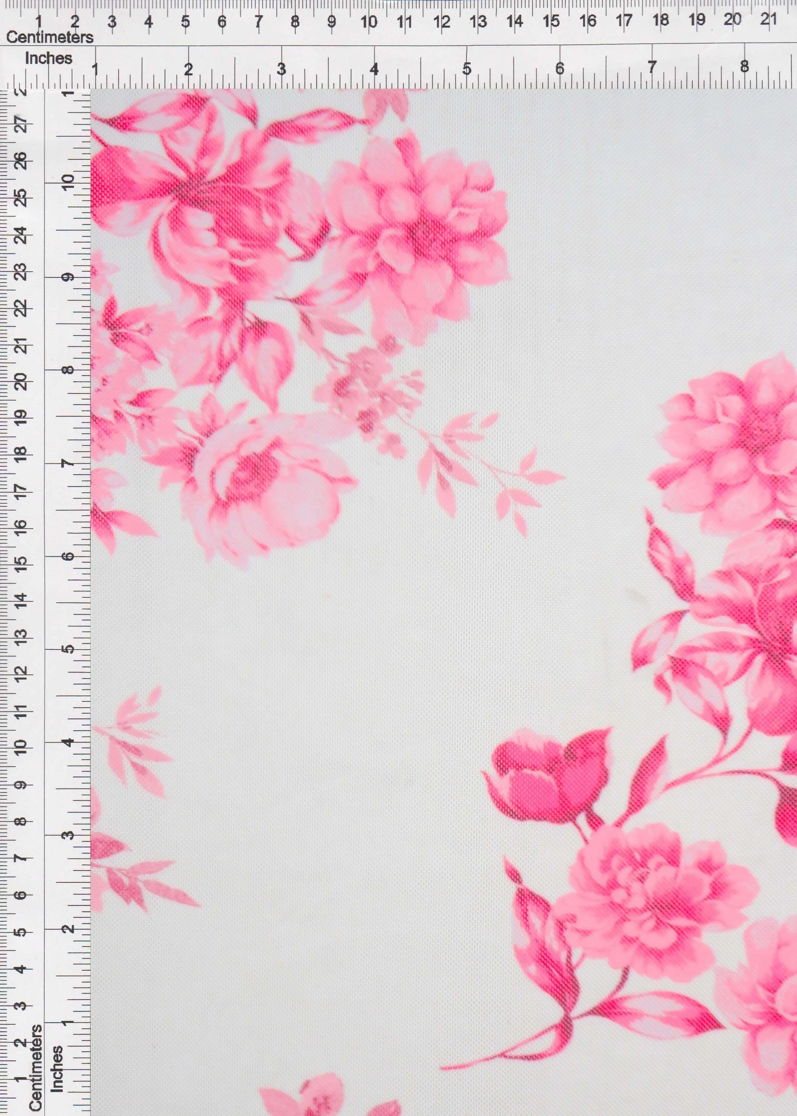 Floral Digital Print Stretch Mesh Fabric - MESH-MS11422 - Image 4