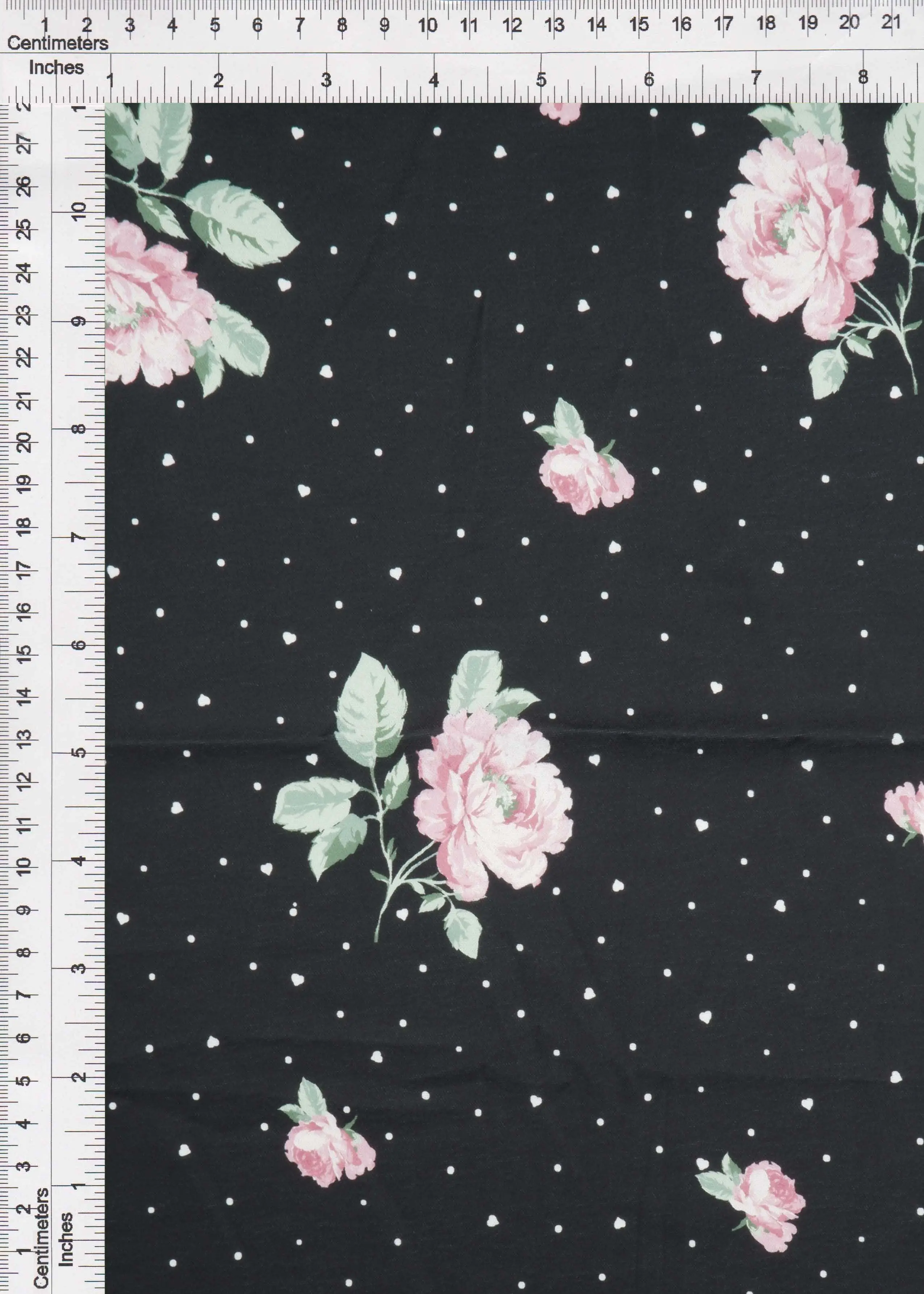 Floral Heart Digital Print CEY Airflow Woven Fabric - POP4178-M11369D - Image 4