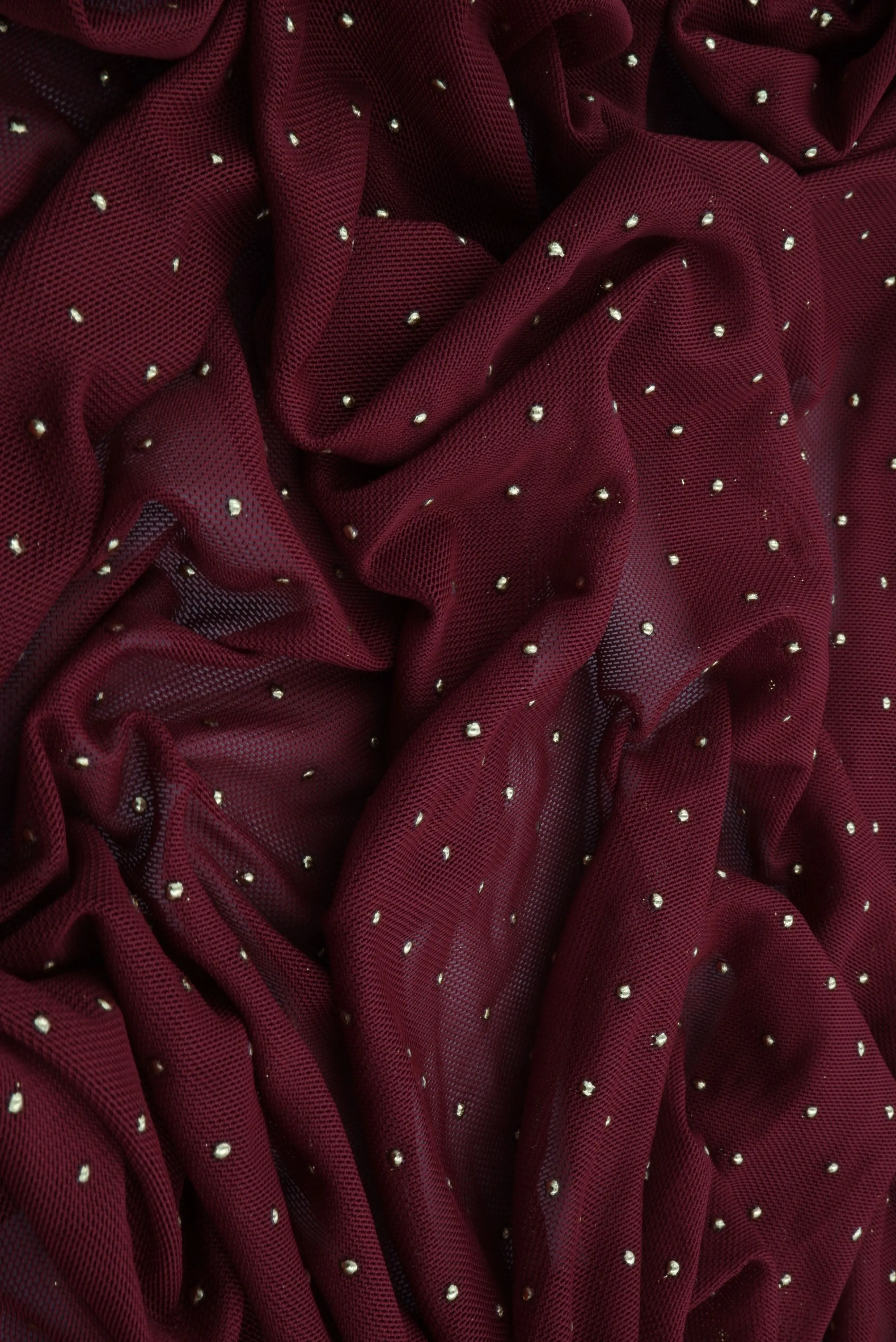 Foil Dot Stretch Mesh Fabric - MESH-4600 - Image 4