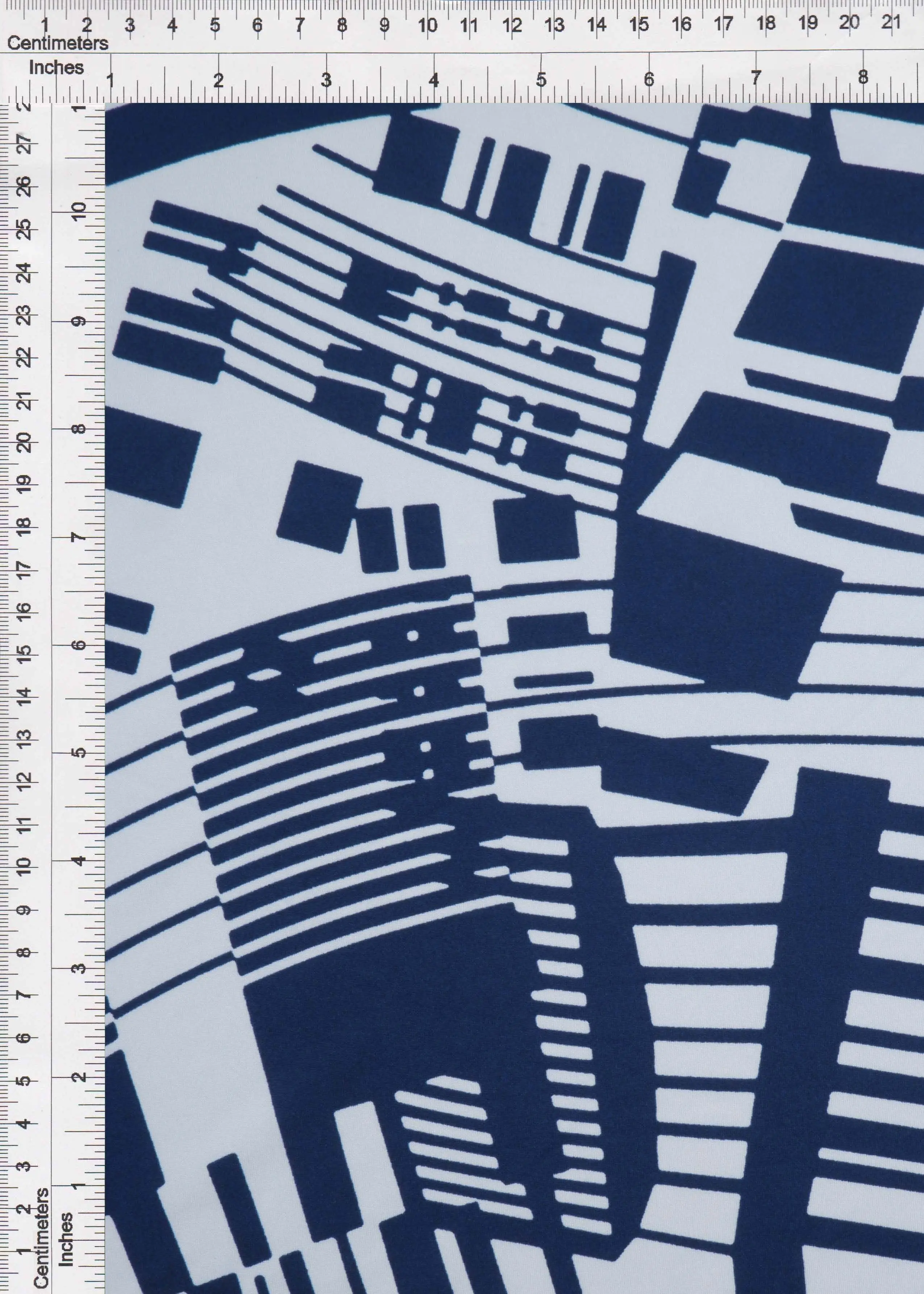 Geometric Print Stretch DTY Knit Fabric - KNT4498-SE30464 - Image 2