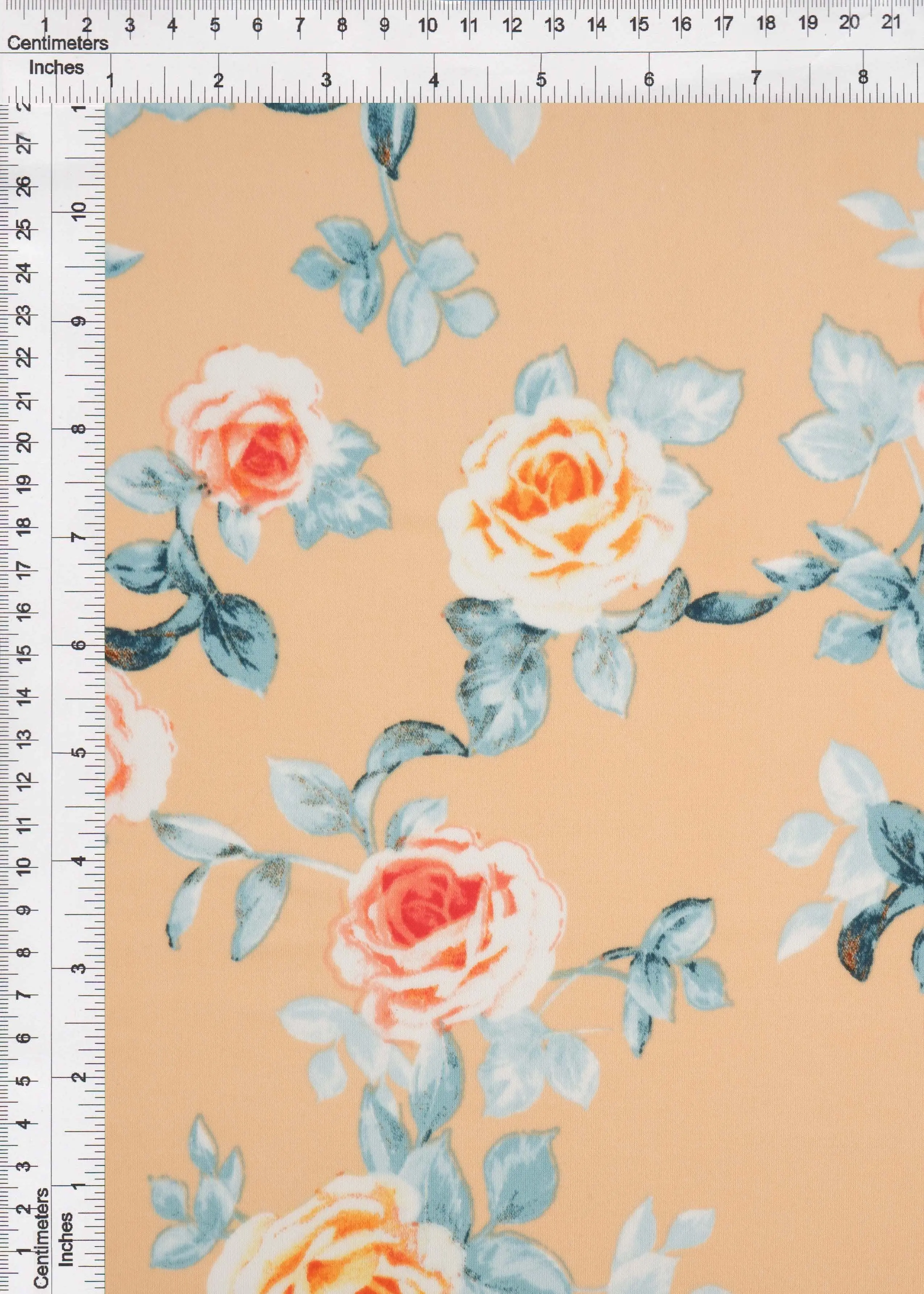 Korean ITY Floral Stretch Knit Fabric - ITY-MS11116B - Image 10