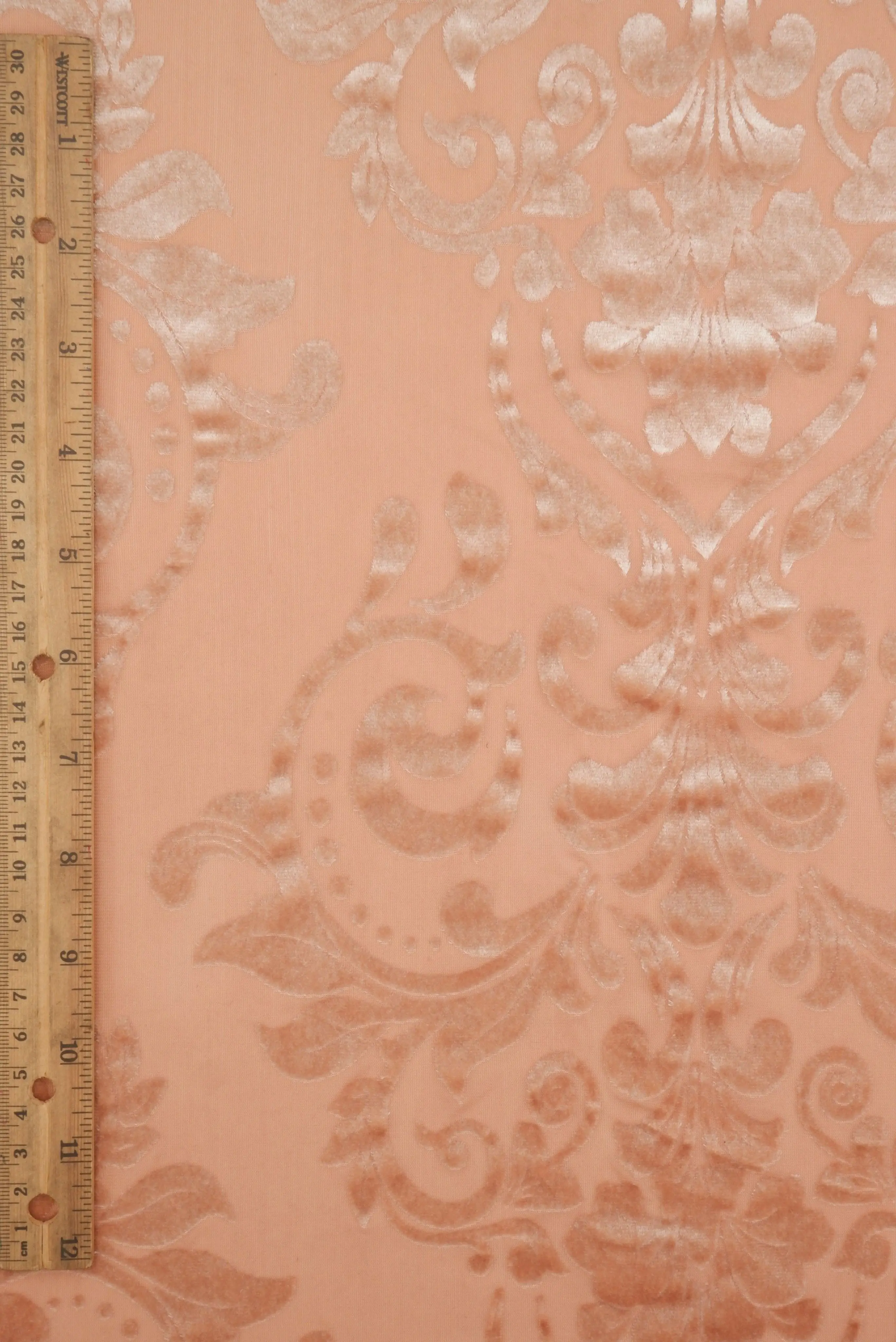 Damask Velvet Burnout Fabric   KNT3869-MS11595 - Image 5