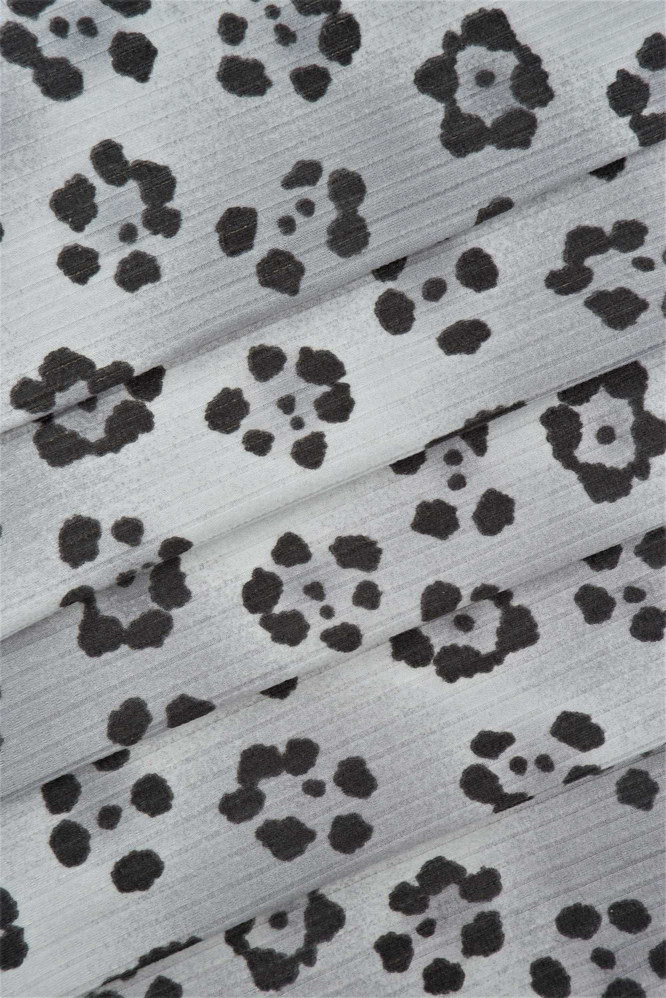 Ribbed Knit Animal Leopard Print Fabric - KNT4135-S903103 - Image 4