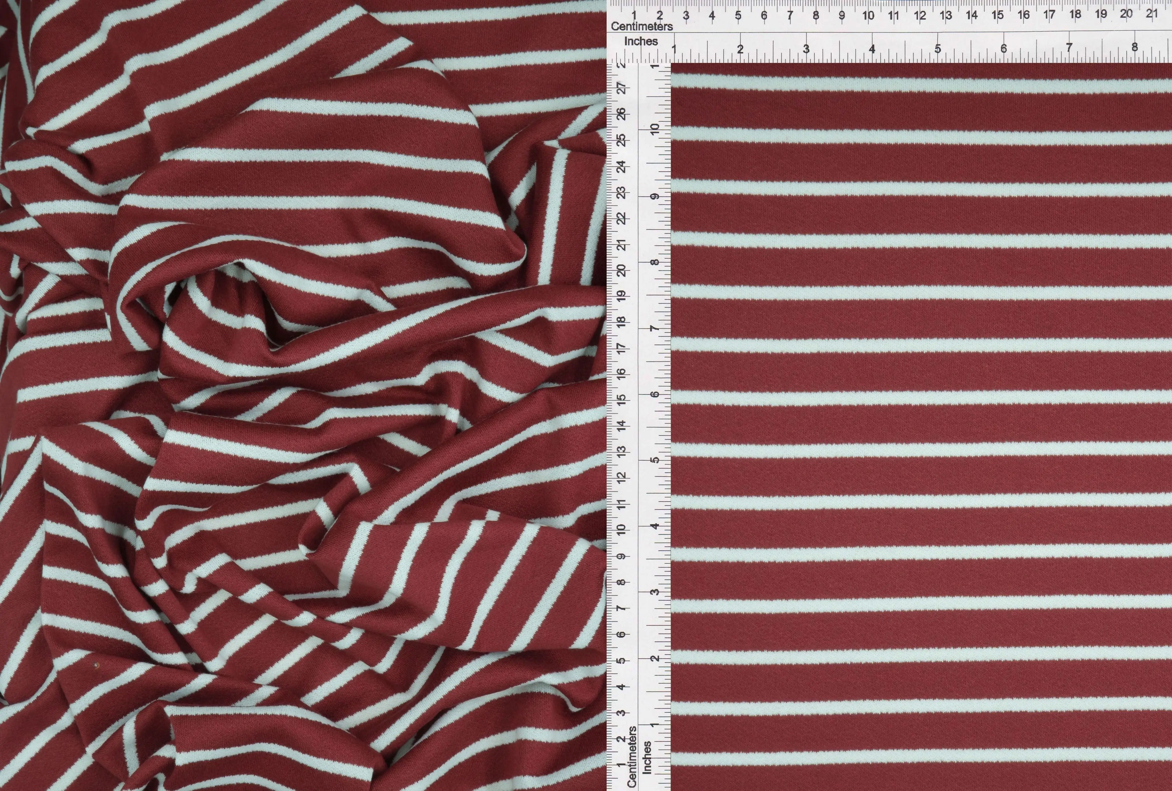 Viscose Crepe Stripe Stretch Fabric - KNT4404 - Image 2