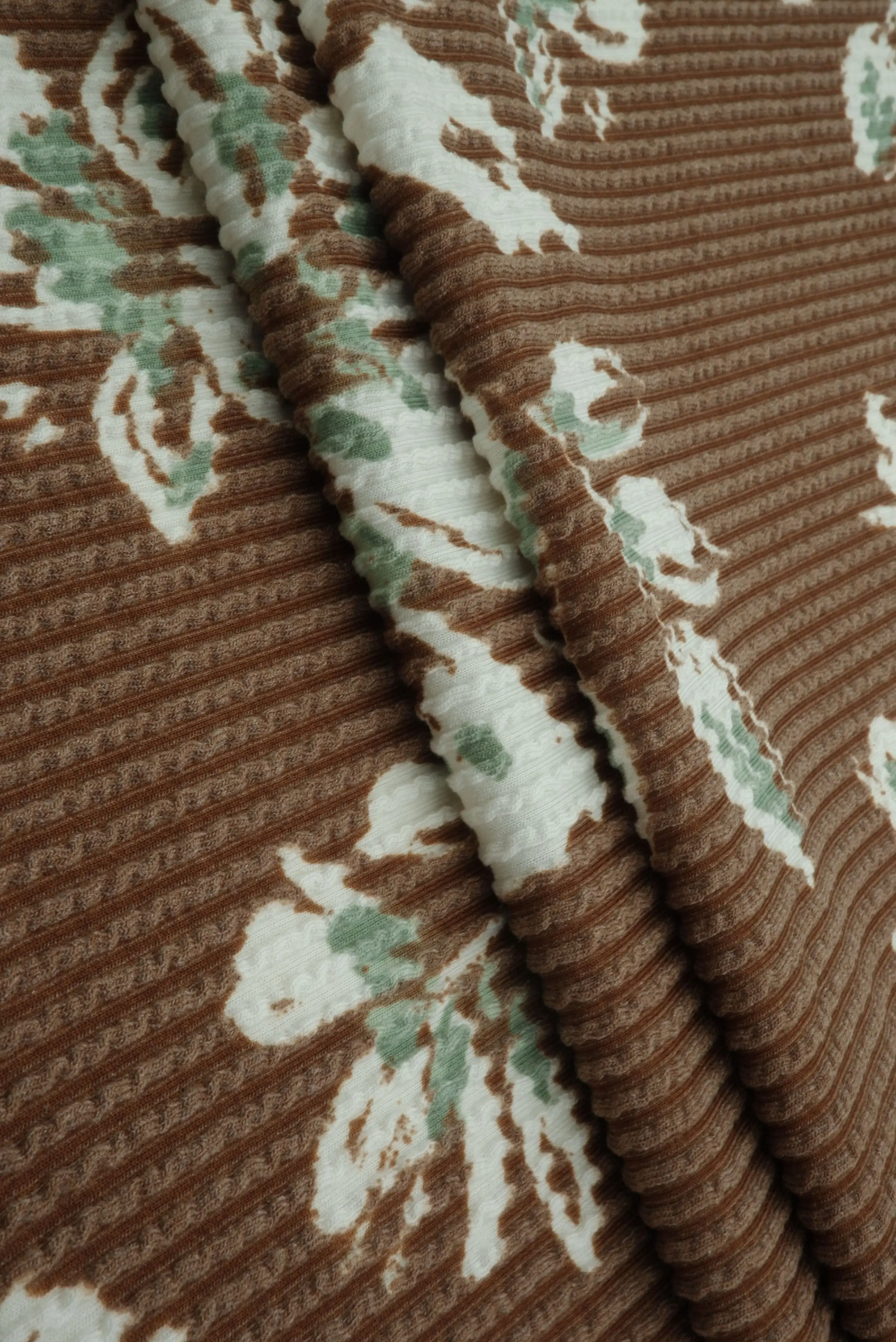 Double Knit Floral Print Fabric KNT4463-MS11520 - Image 4