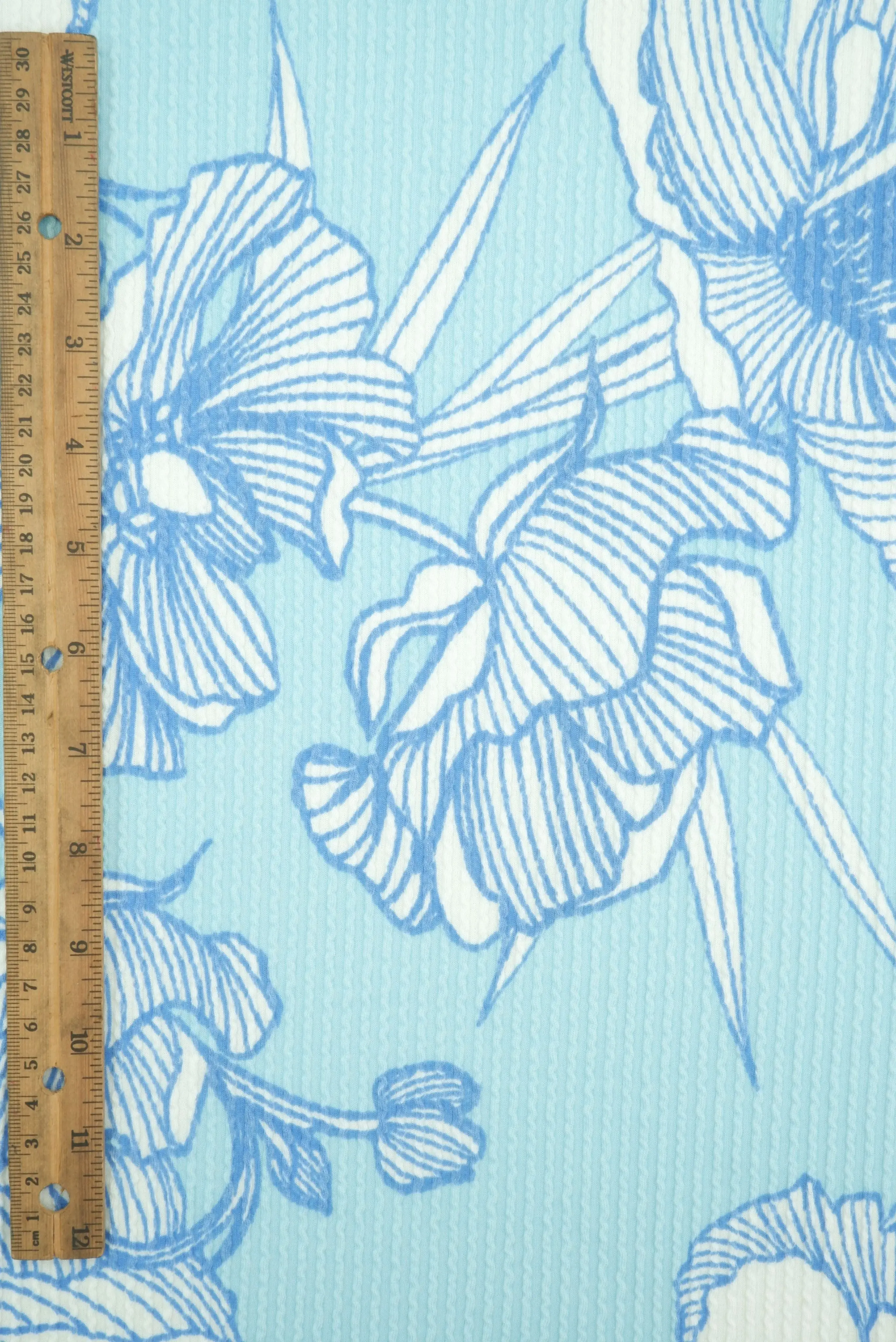 Floral Double Knit Fabric   KNT4463-MS11628 - Image 11