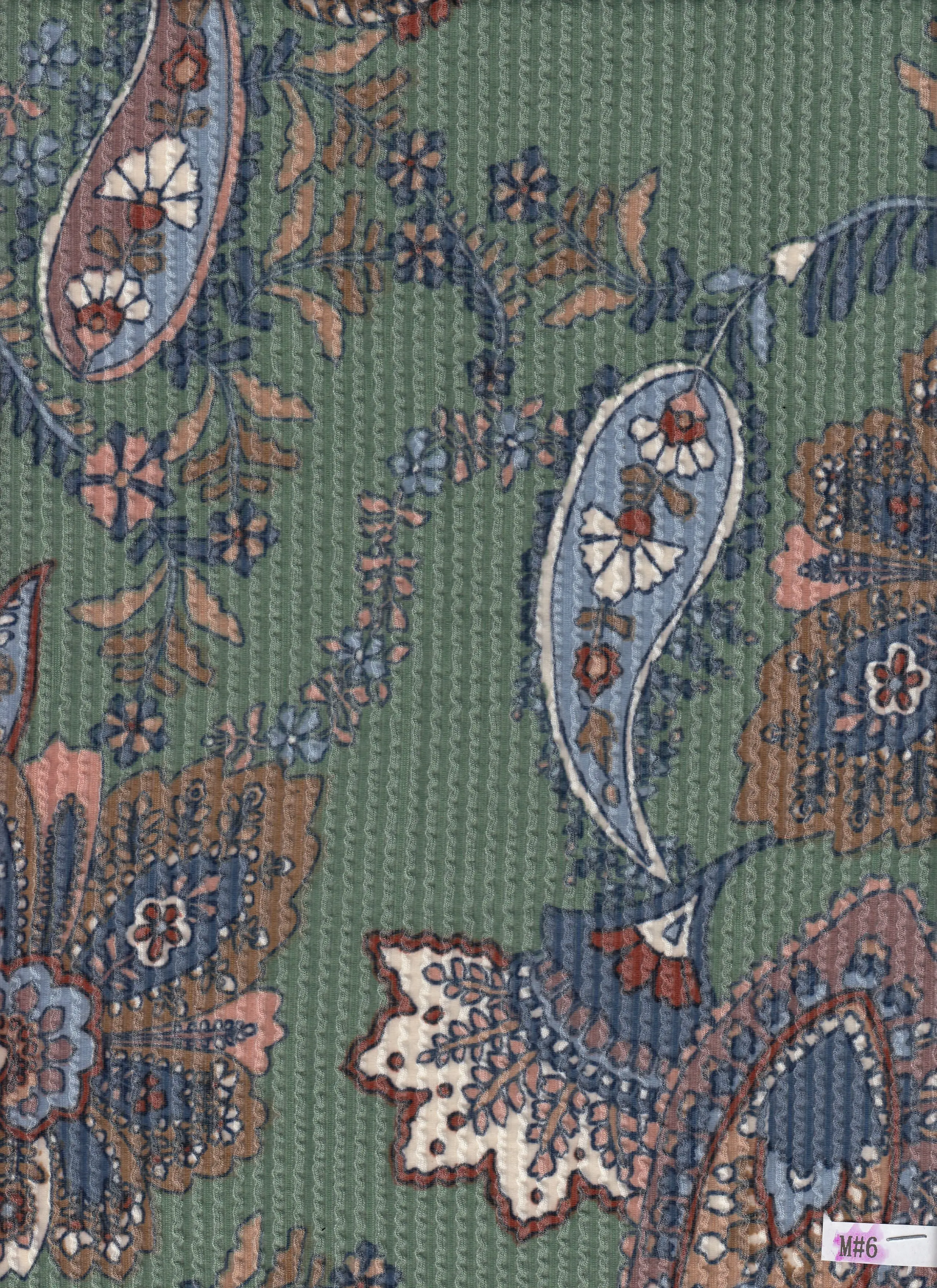 Double Knit Jacquard Paisley Fabric KNT4463-Q10504B - Image 12