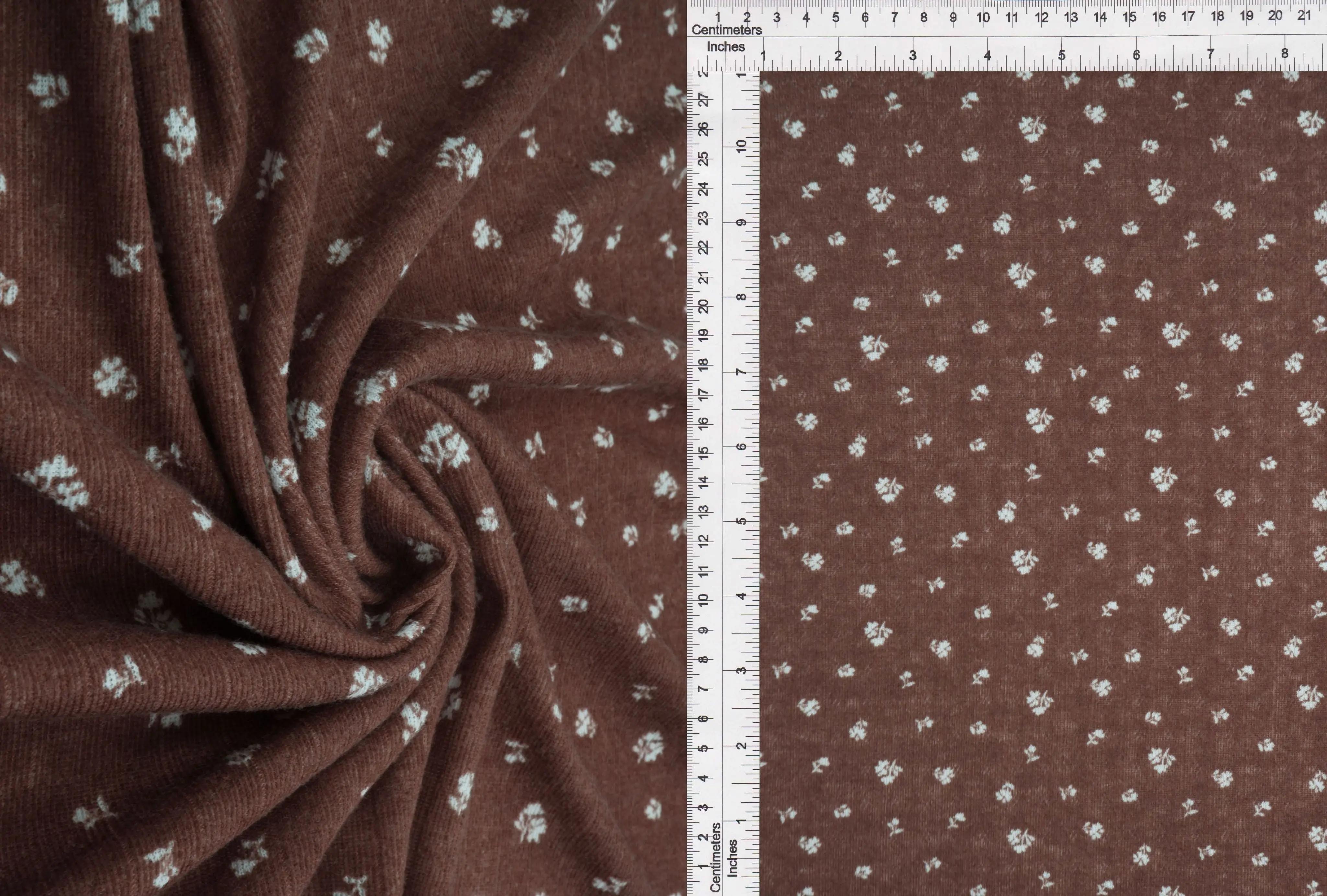 Ditsy Print Cotton Style Pointelle Knit Fabric - KNT4606-MS11366 - Image 9