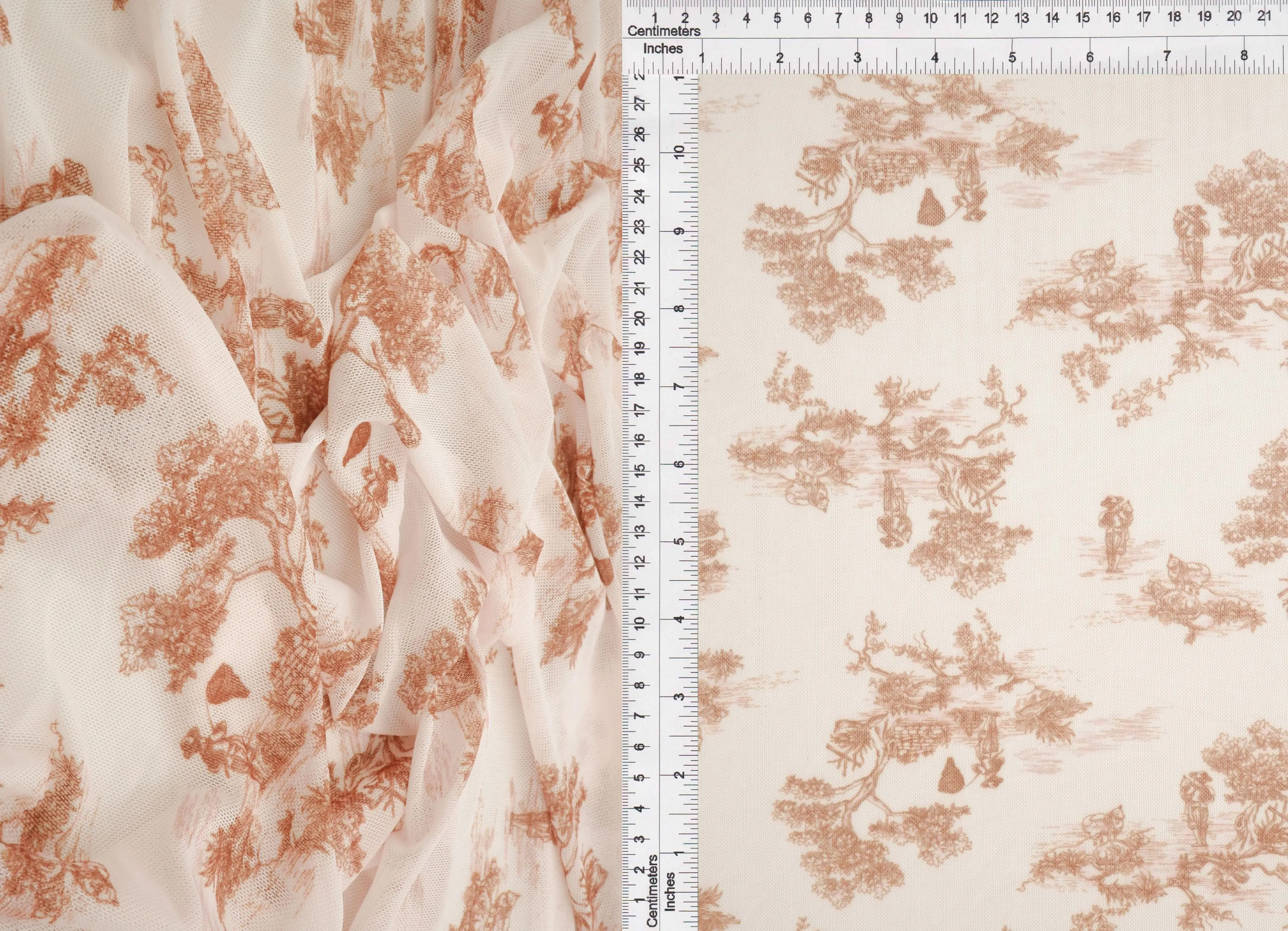 Digital Toile Mesh Print Fabric   MESH-MS11502D - Image 6