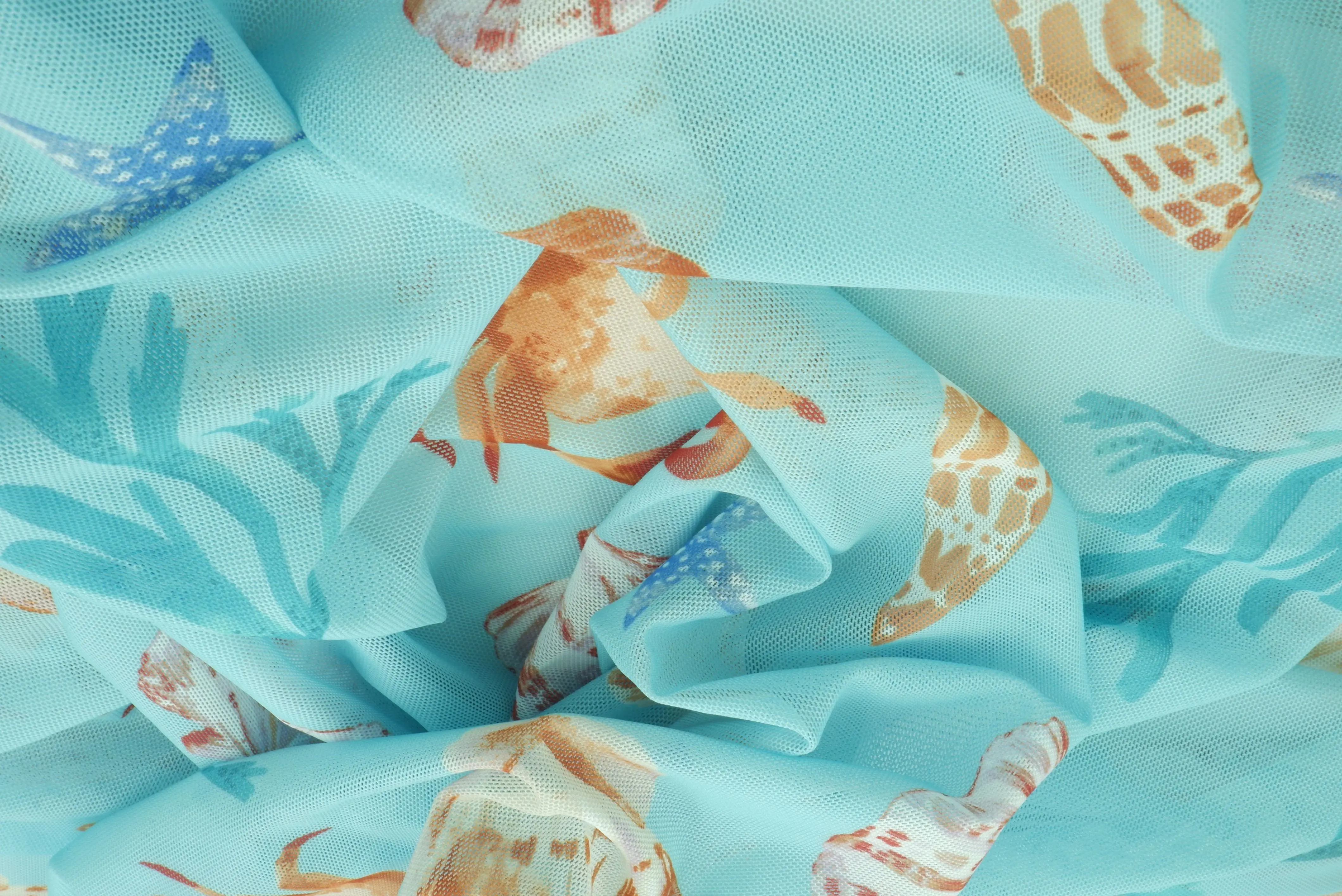 Sea Element Mesh Digital Print Fabric   MESH-MS11609D - Image 10