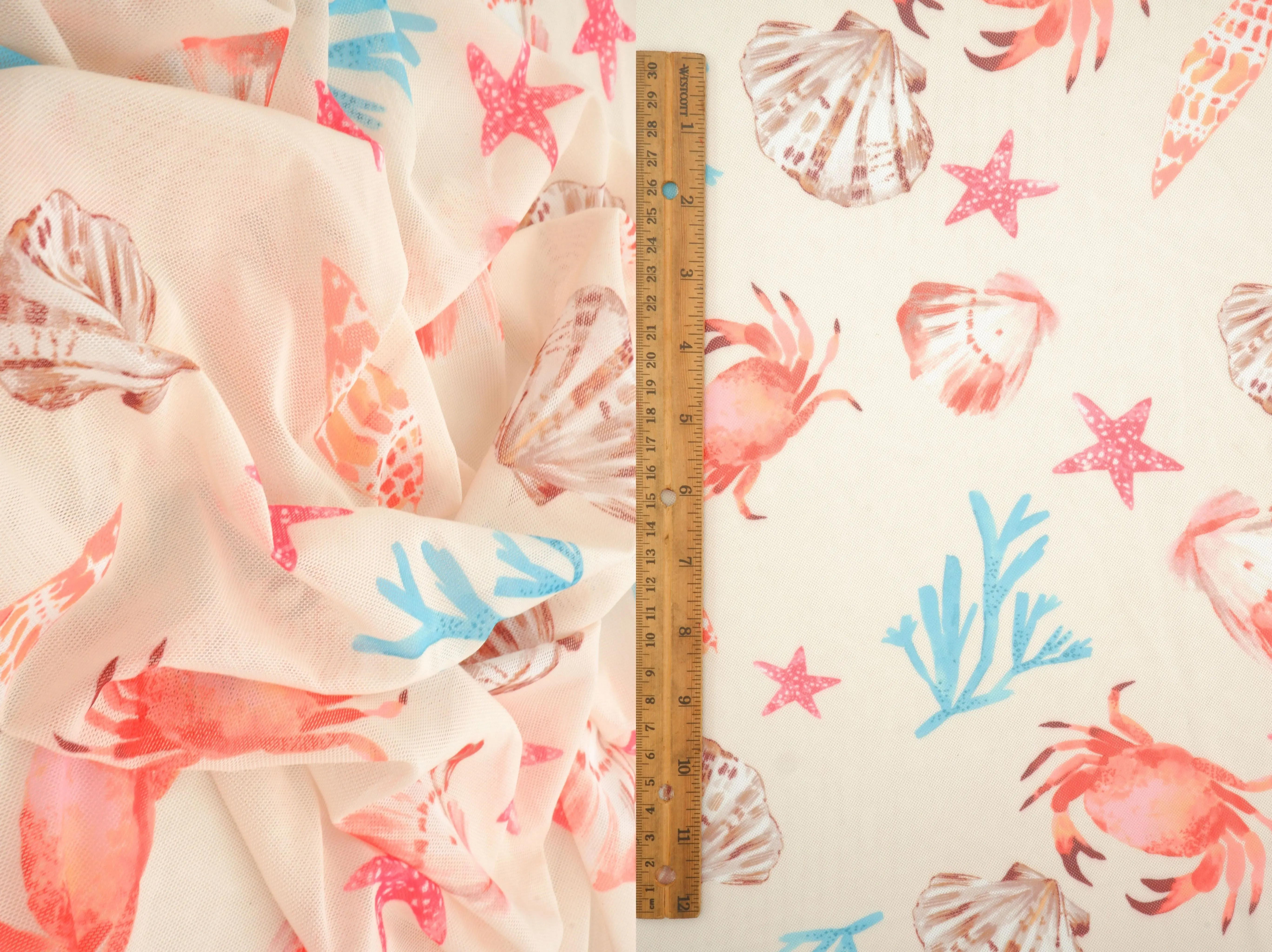Sea Element Mesh Digital Print Fabric   MESH-MS11609D - Image 5