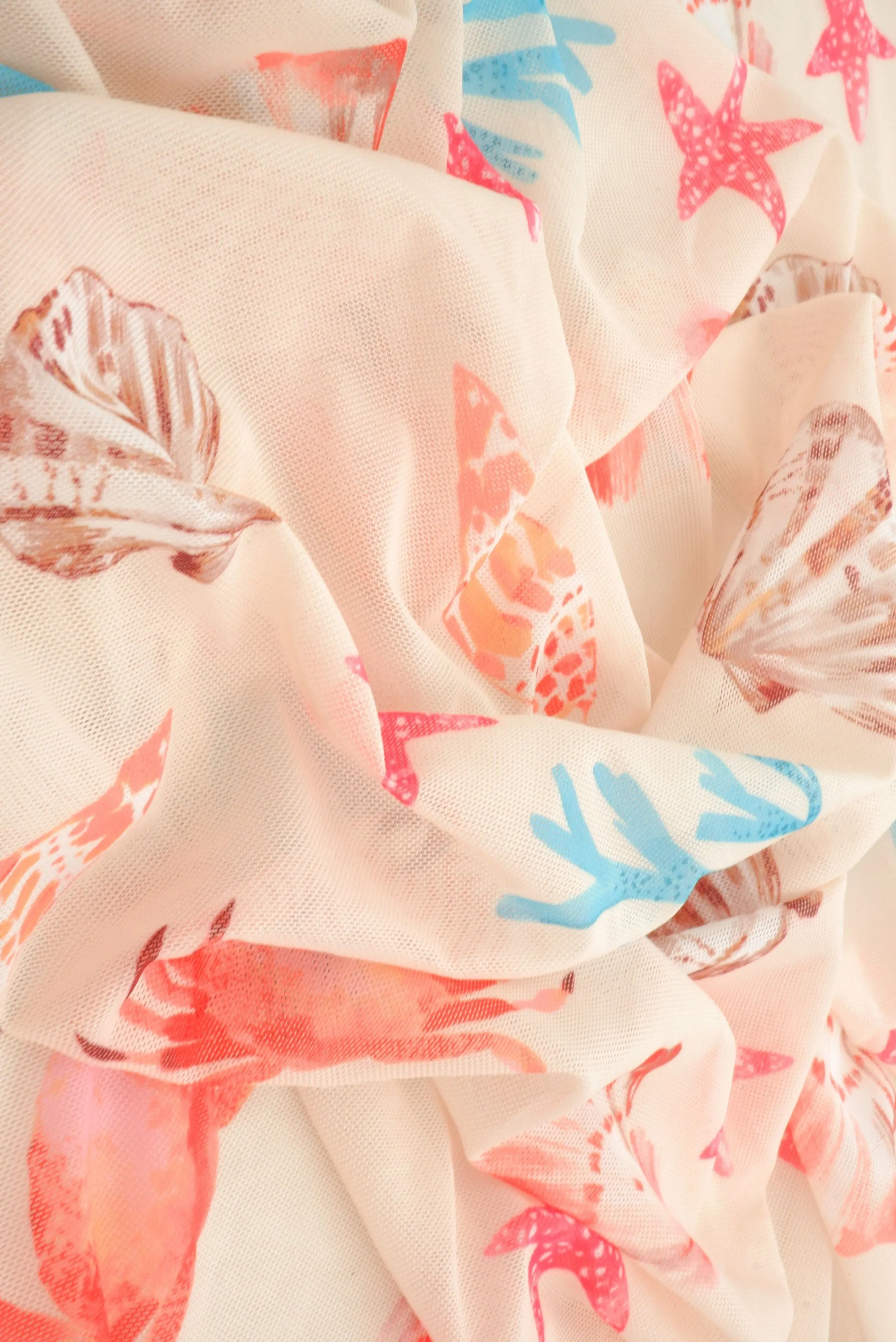 Sea Element Mesh Digital Print Fabric   MESH-MS11609D - Image 6