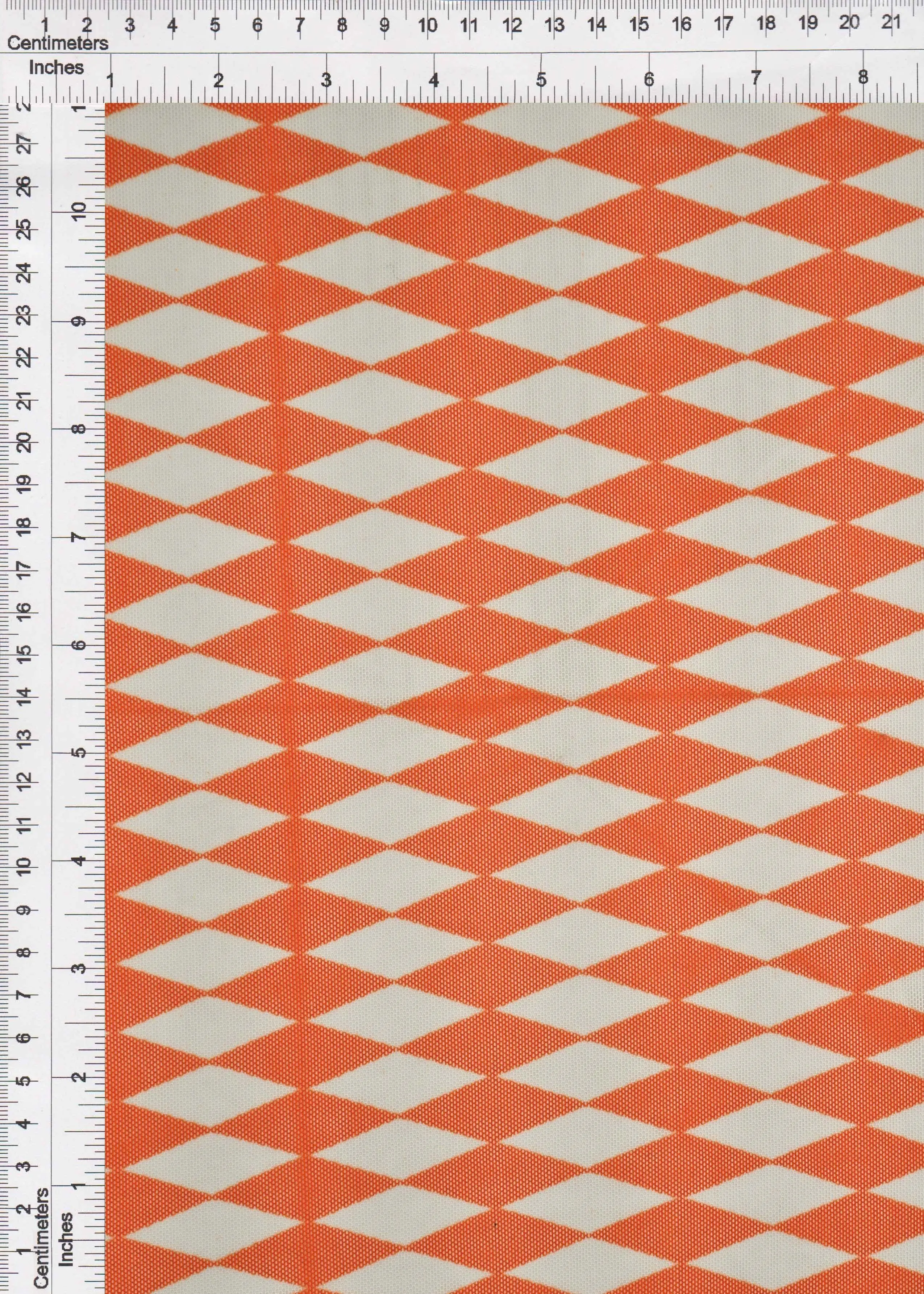 Mesh Retro Geometric Flocking Print Fabric - MESH-Q20216 - Image 7