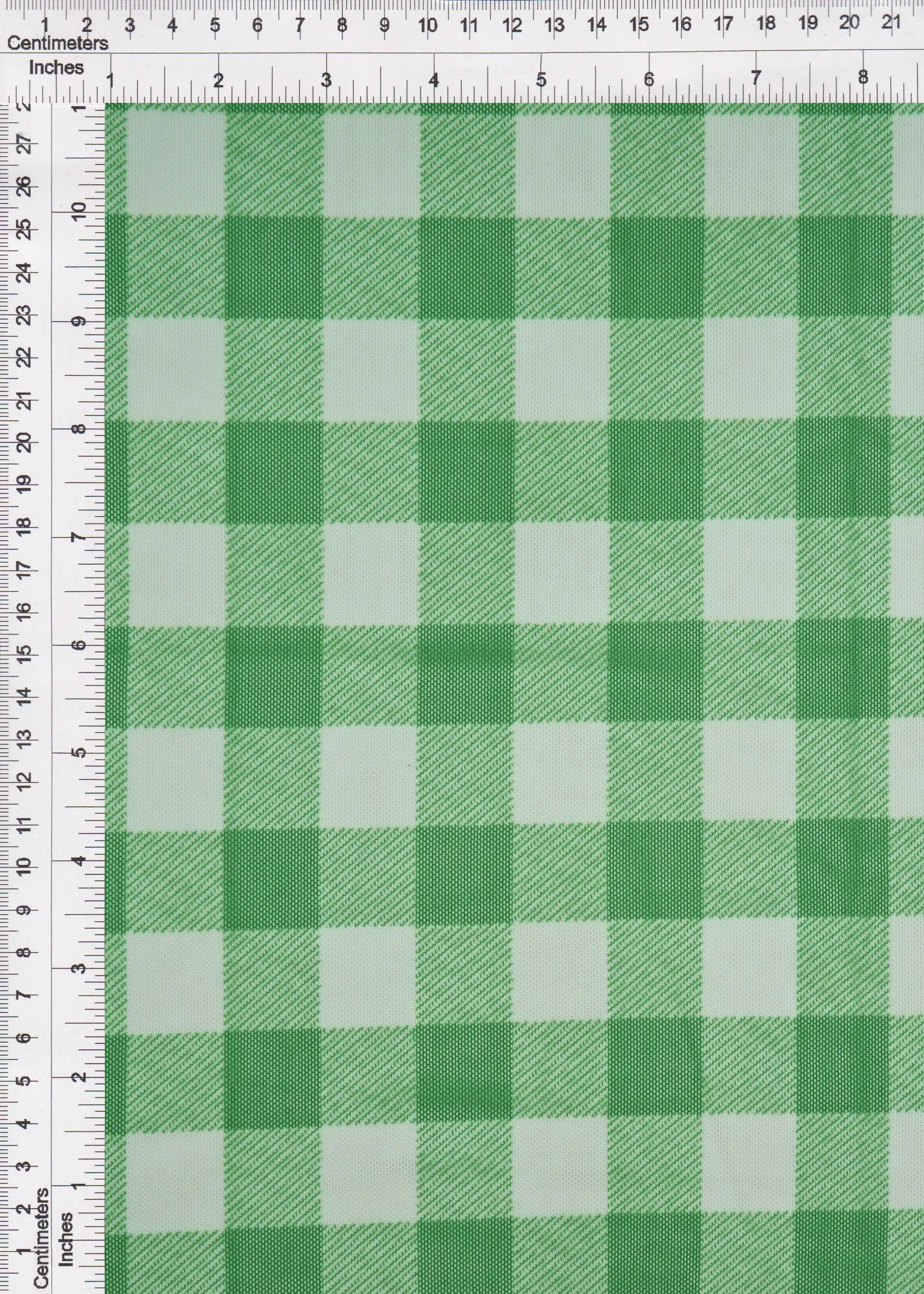 Mesh Checkered Flocking Plaid Print Fabric - MESH-SE902140 - Image 3