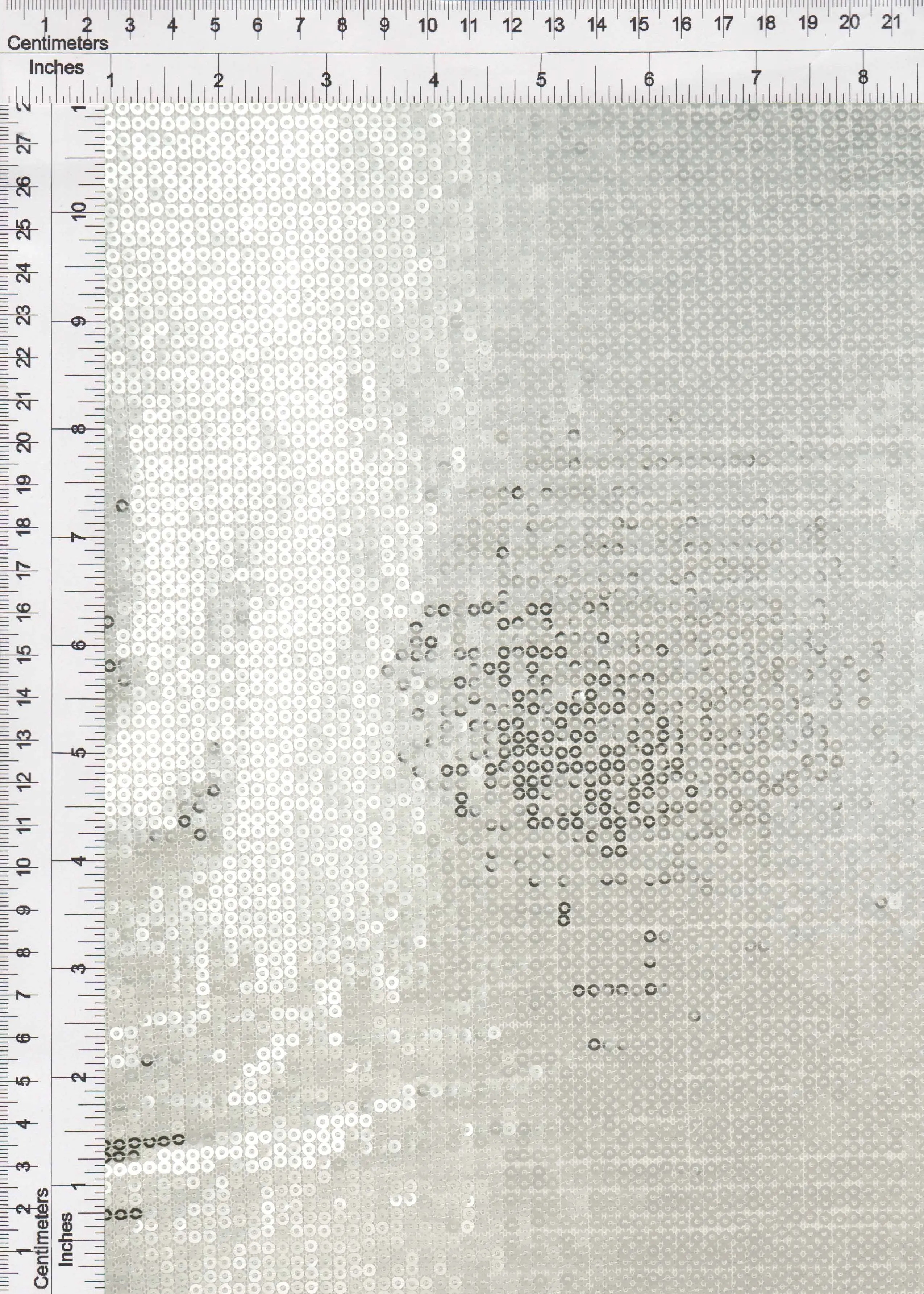 Embroidered Sequin Mesh Stretch Fabric - MESH SQ EMBR 2 - Image 3