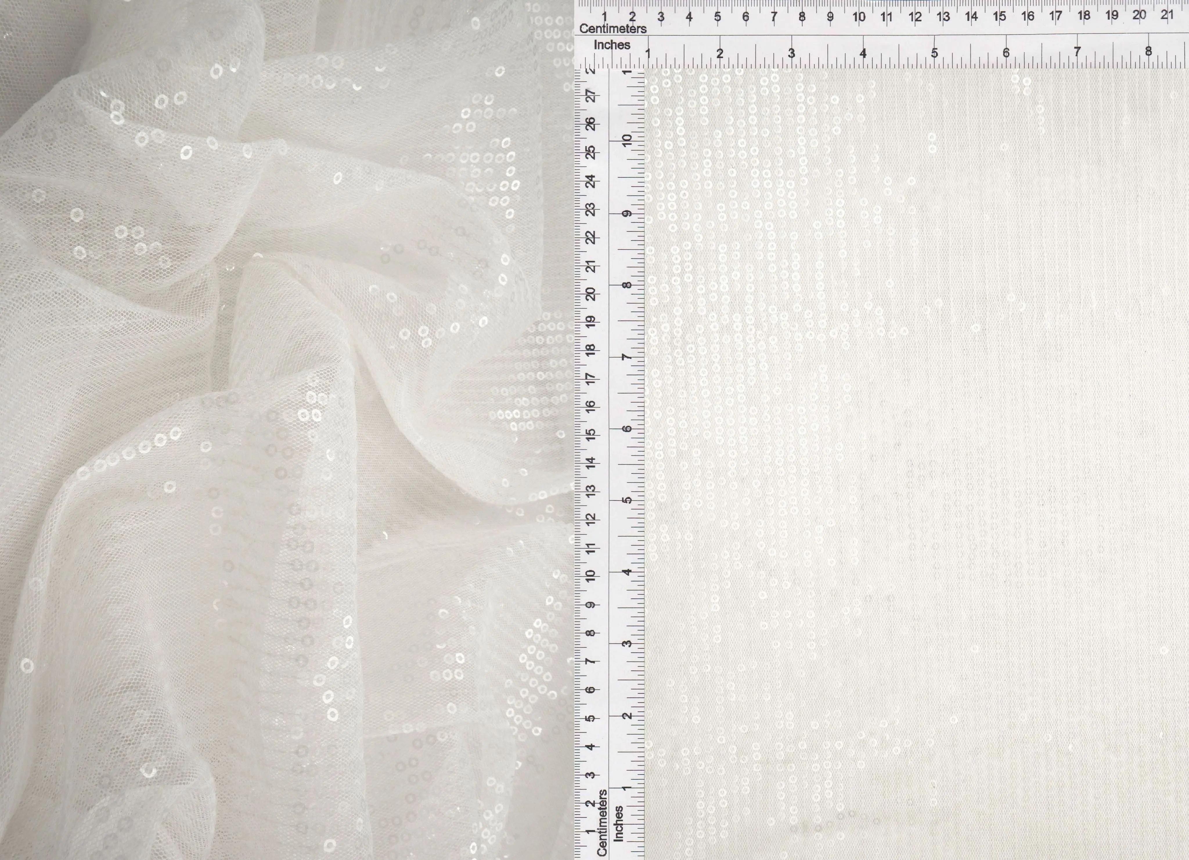 Embroidered Sequin Mesh Stretch Fabric - MESH SQ EMBR 9