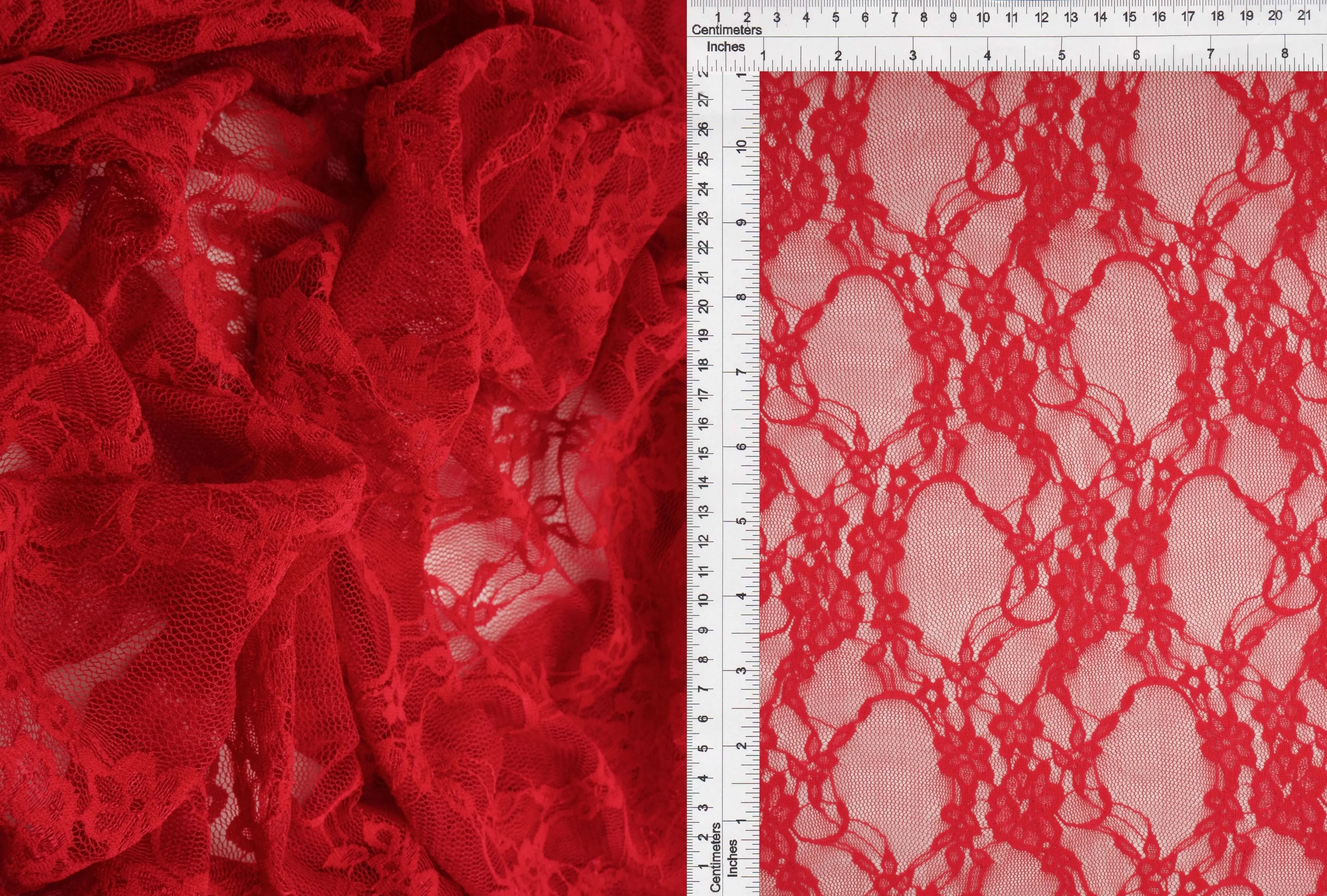 Nylon Floral Lace Fabric - LACE-1483 - Image 10