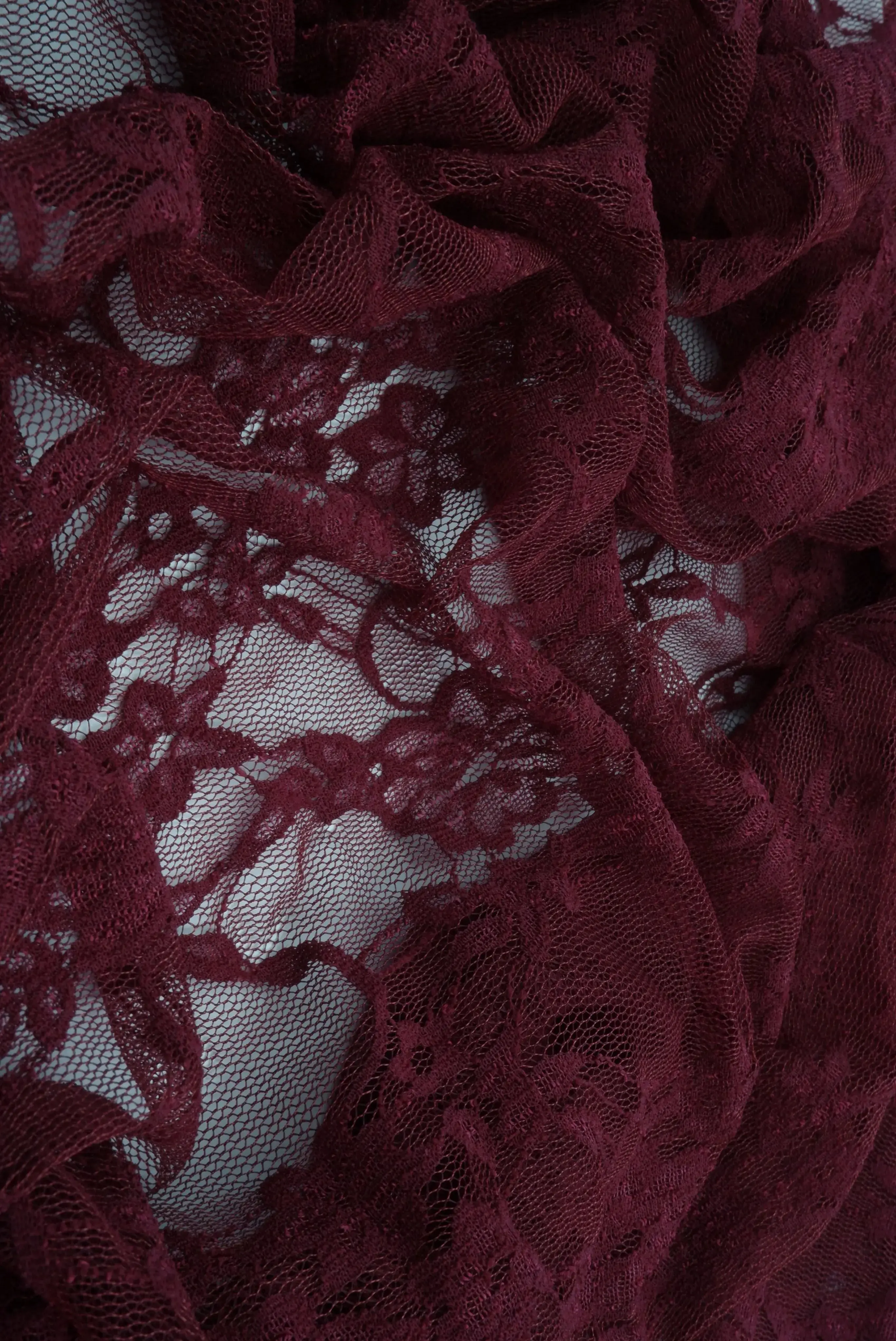 Nylon Floral Lace Fabric - LACE-1483 - Image 6