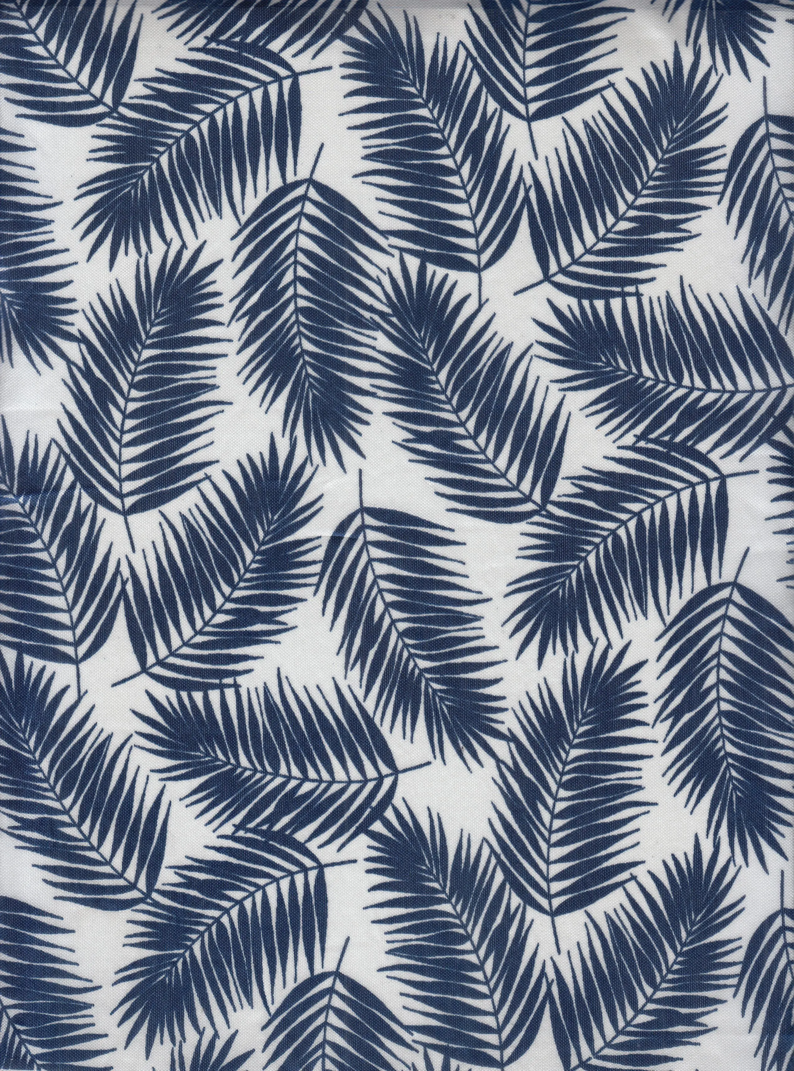 Pleated Tropical Leaf Bodre Interlock Fabric - KNT3696-Q20507B - Image 2