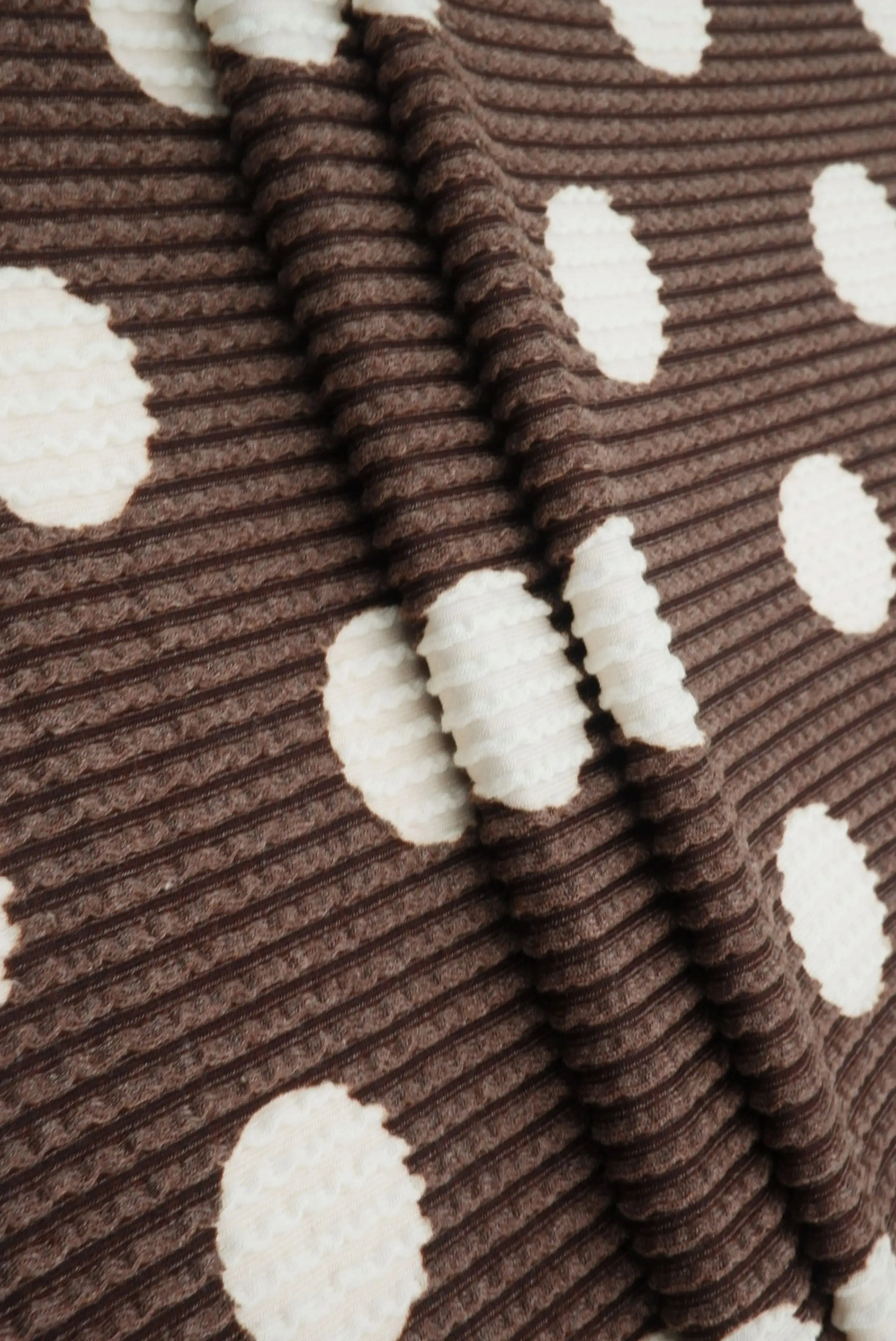 Polka Dot Double Knit Fabric   KNT4463-DU186B - Image 3