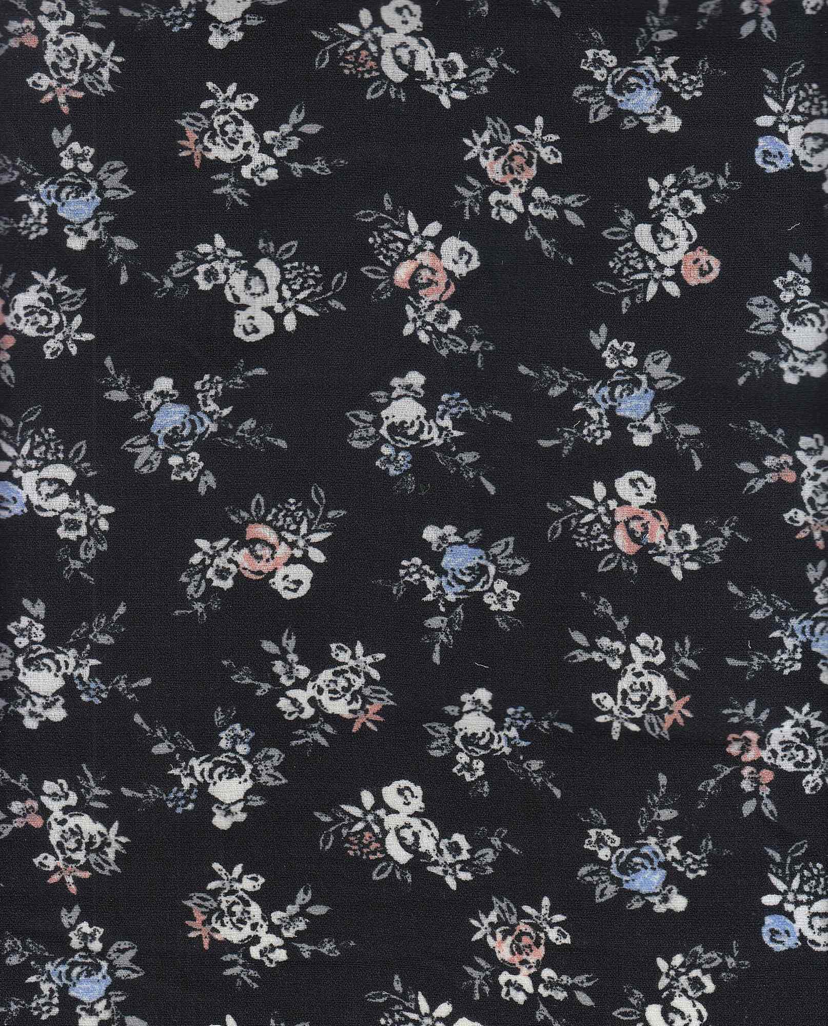 Linen Look Floral Print Woven Fabric - POP4227-MS91158 - Image 2