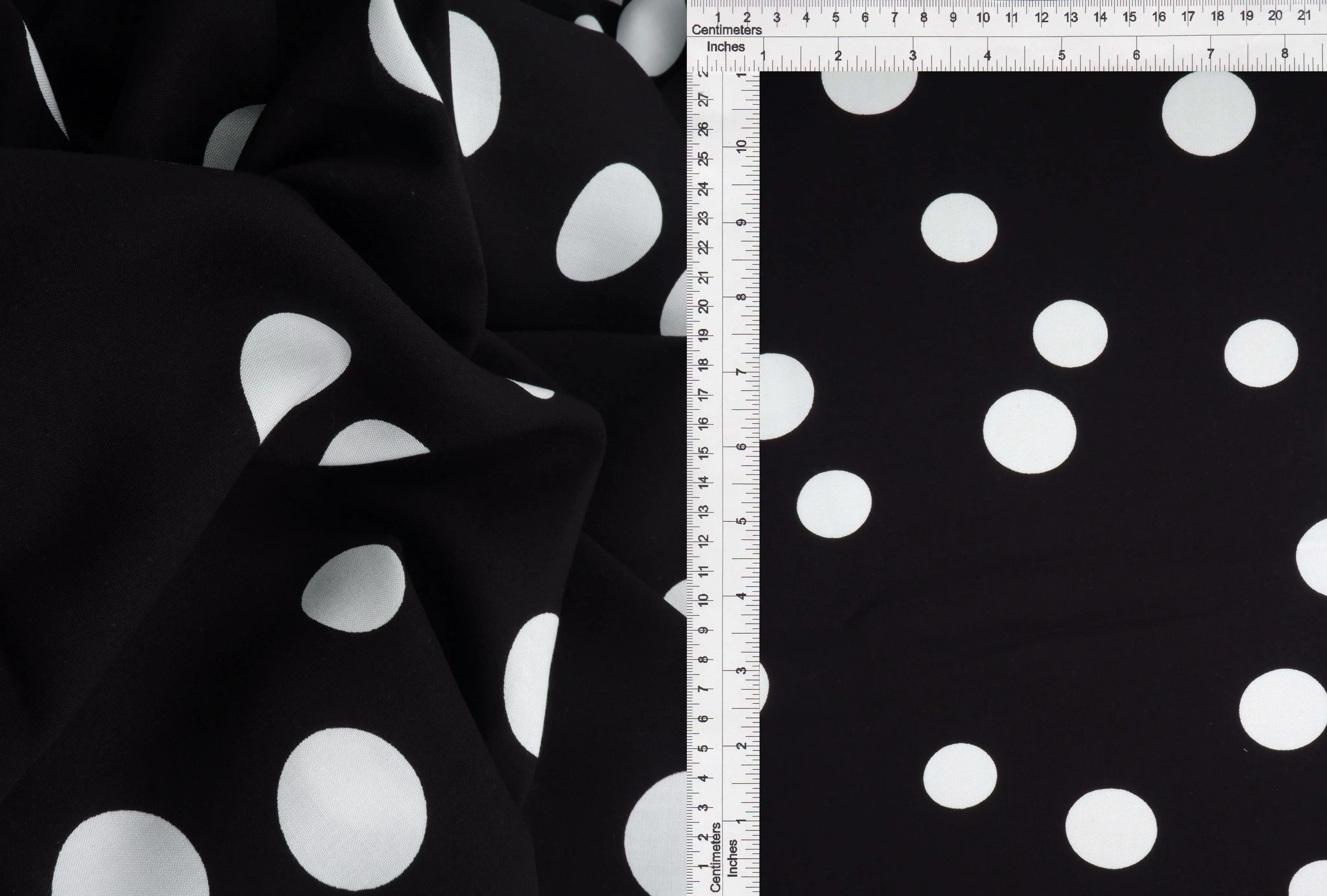 Rayon Challis Polka Dot Print - POP948-MS11094 - Image 4