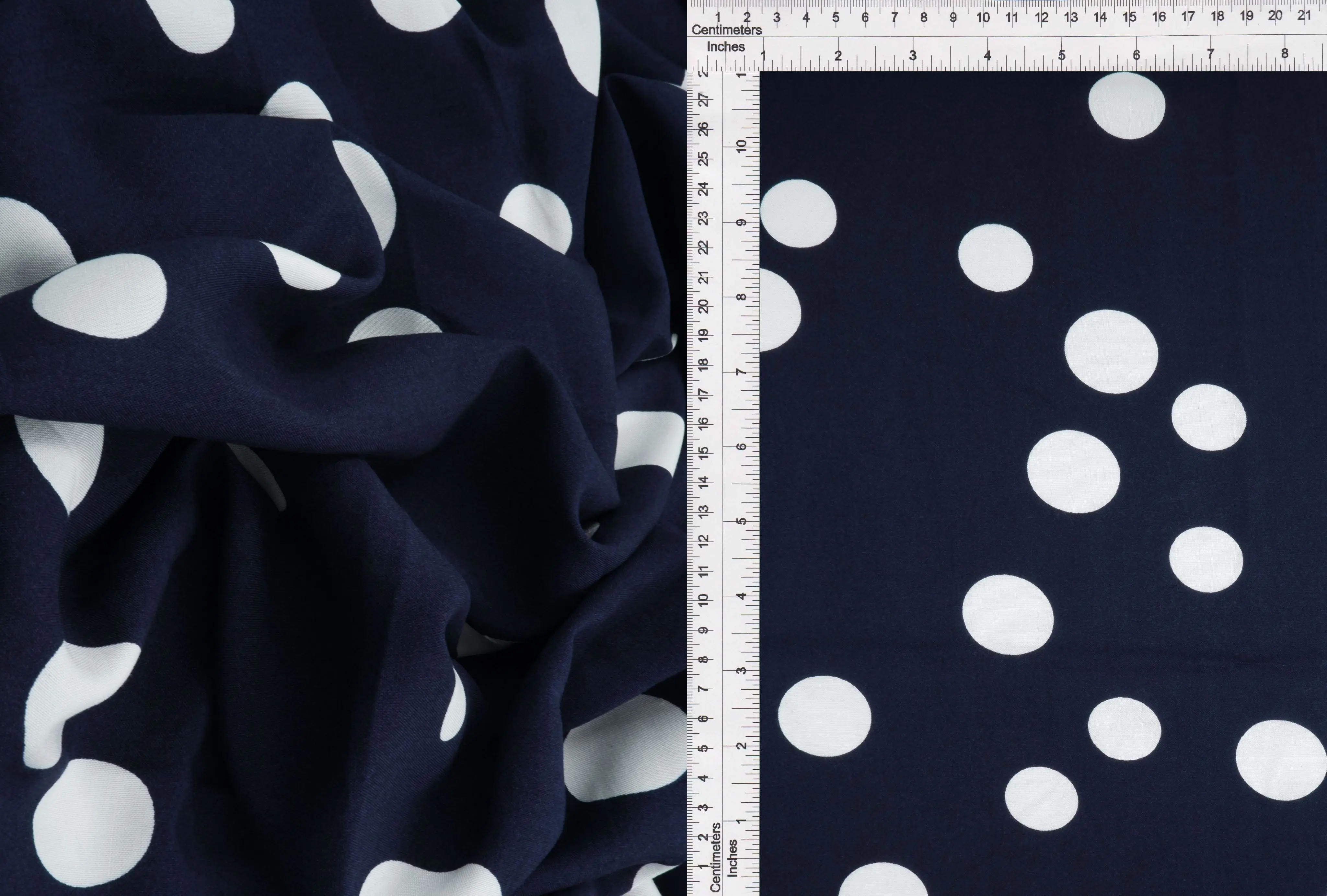 Rayon Challis Polka Dot Print - POP948-MS11094 - Image 7