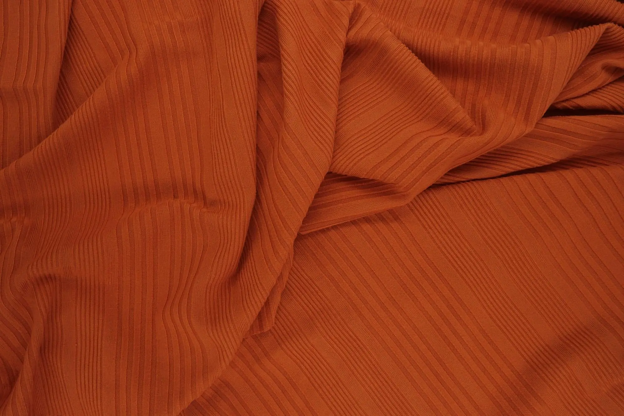 Rib Solid Stretch Knit Fabric - KNT4387