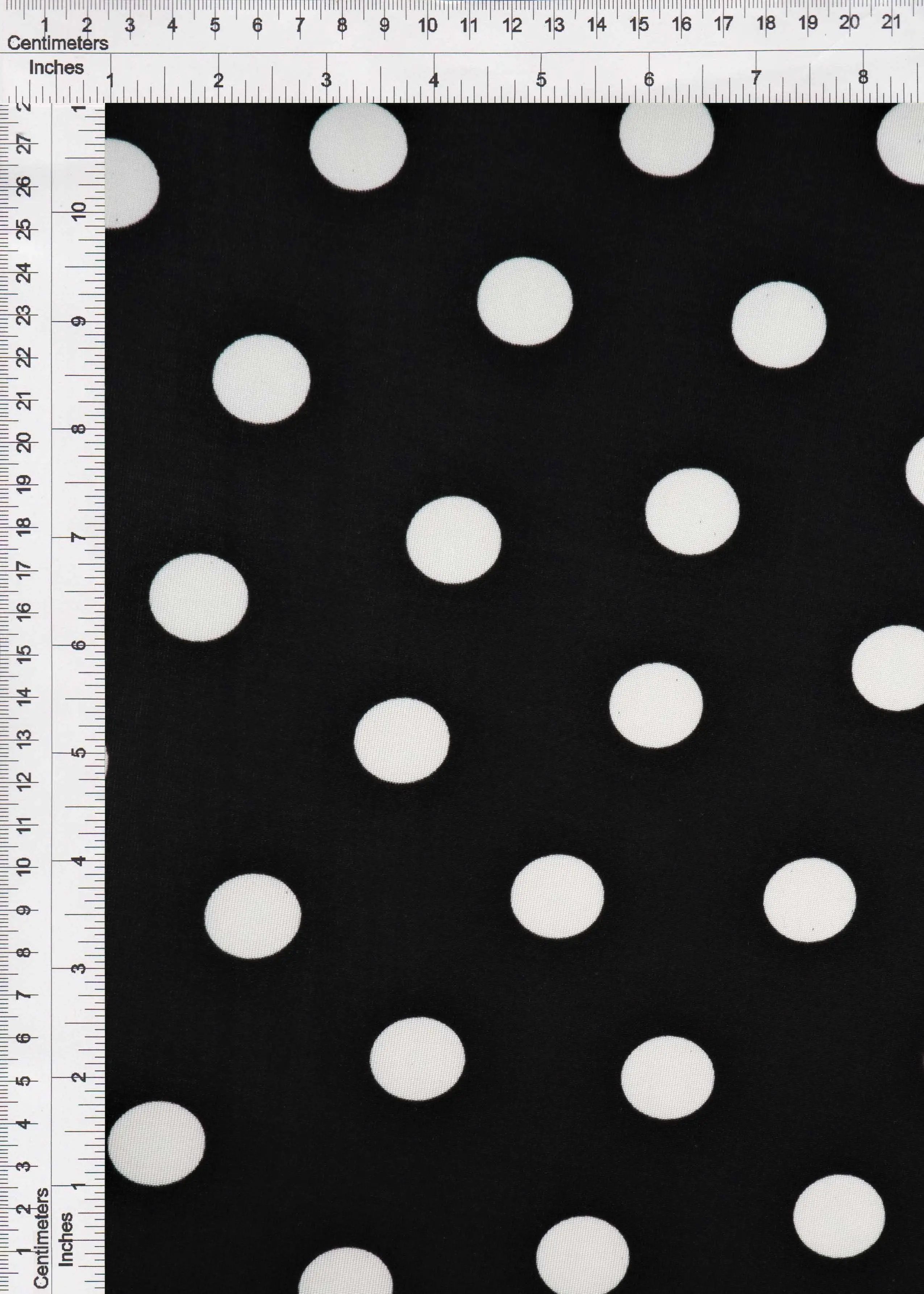Ribbed Polka Dot Stretch Knit Fabric - KNT3963-DU1960 - Image 3