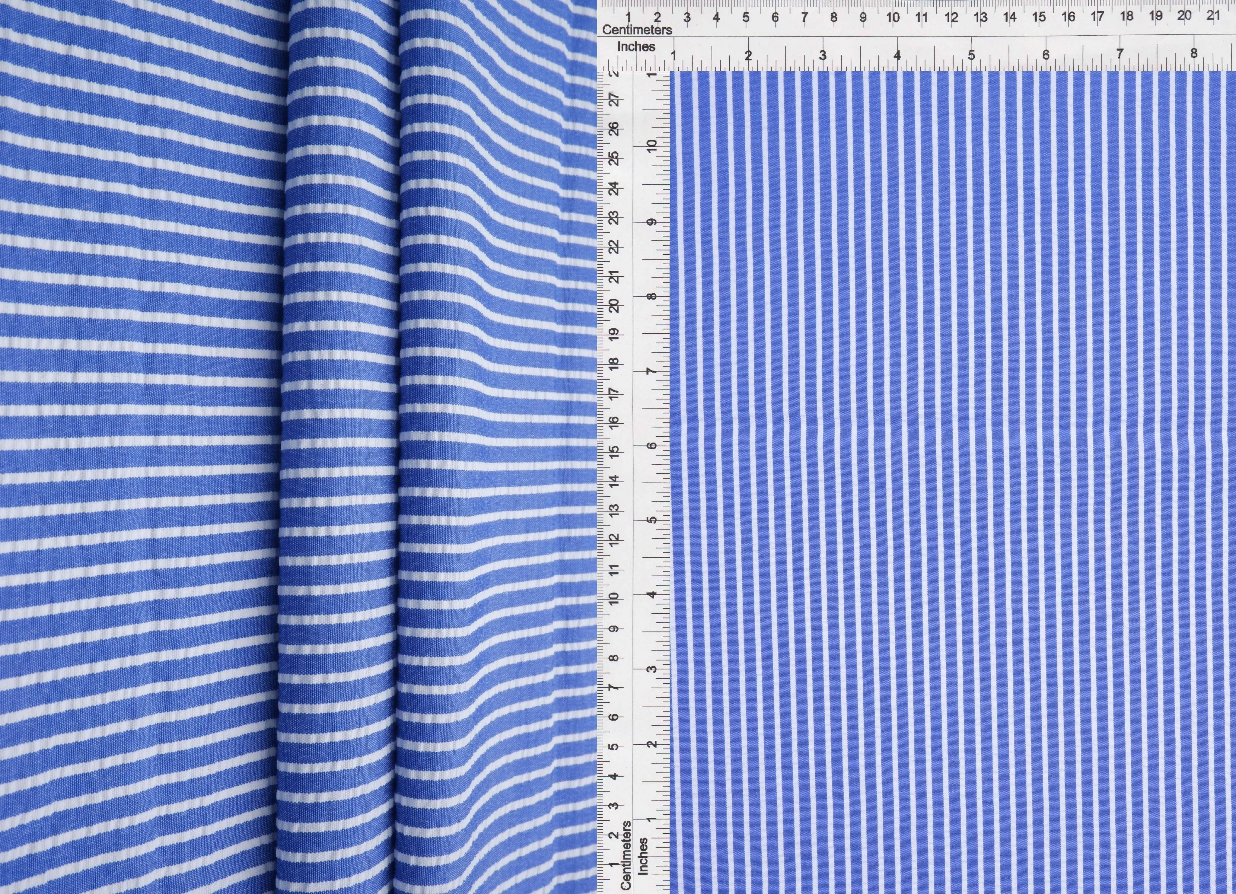 Seersucker Stripe Polyester Rayon Woven Fabric - POP4621 - Image 14