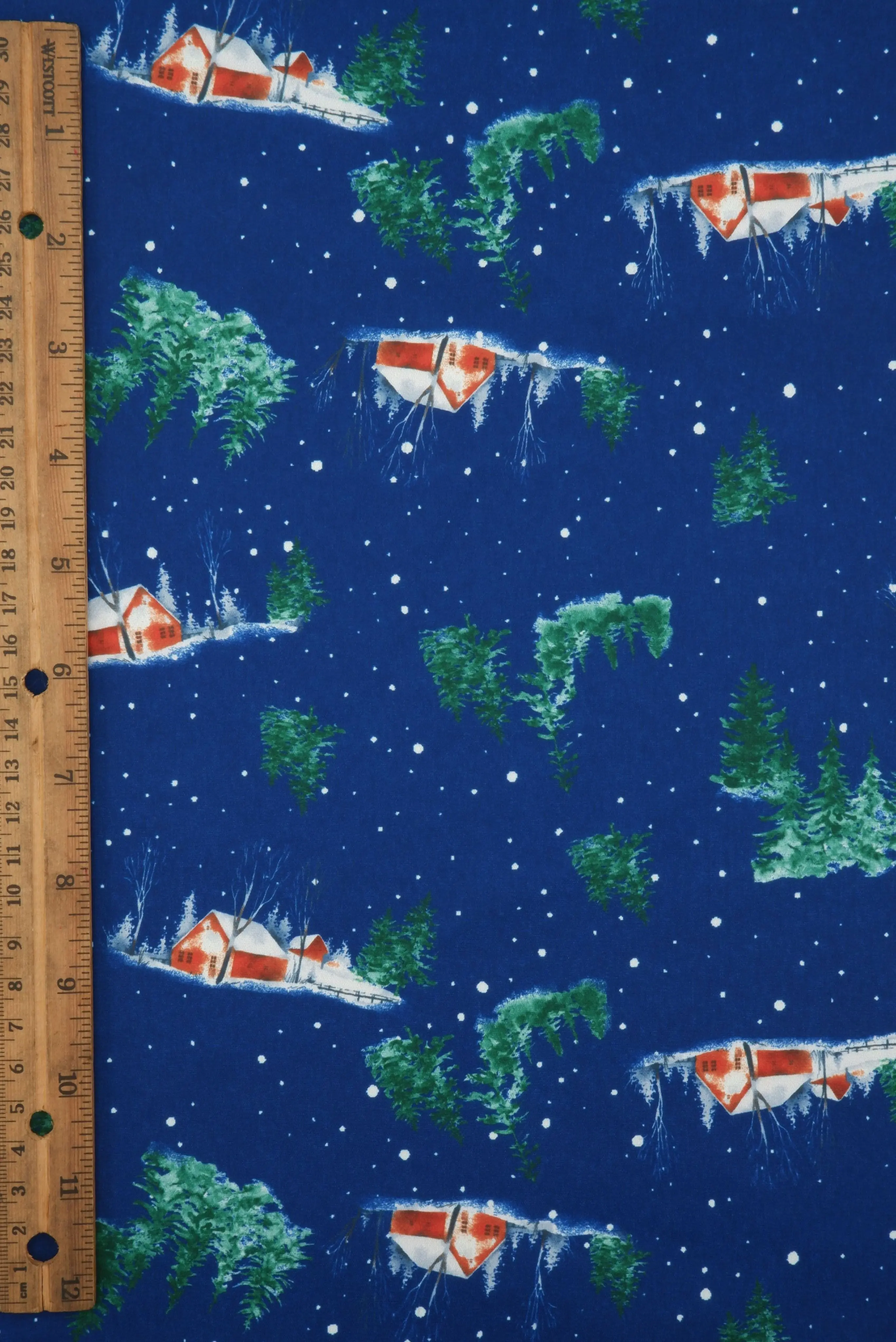 Snow House Christmas Digital Woven Print  _ DPOP7704-M11735 - Image 4
