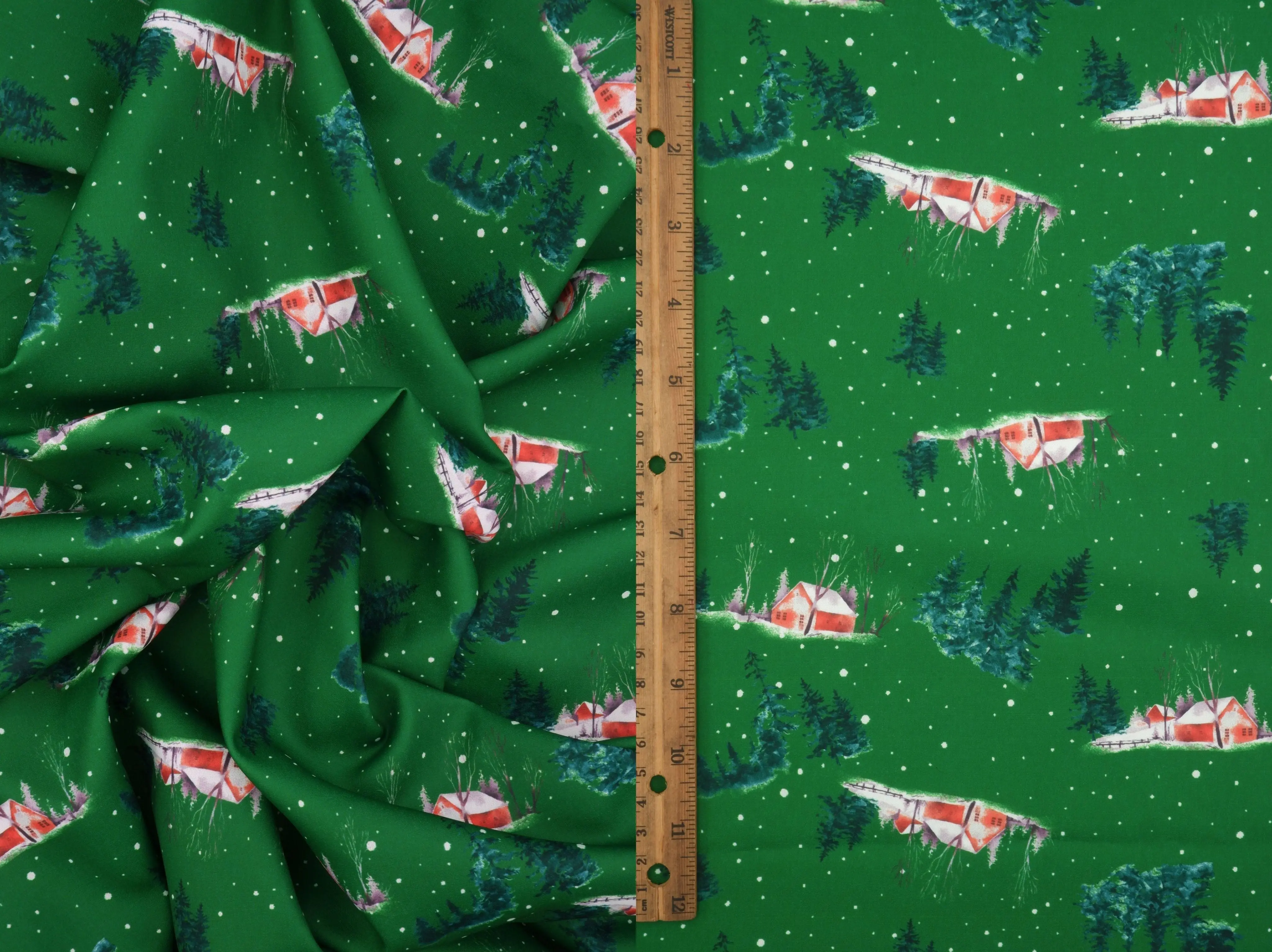 Snow House Christmas Digital Woven Print  _ DPOP7704-M11735 - Image 6